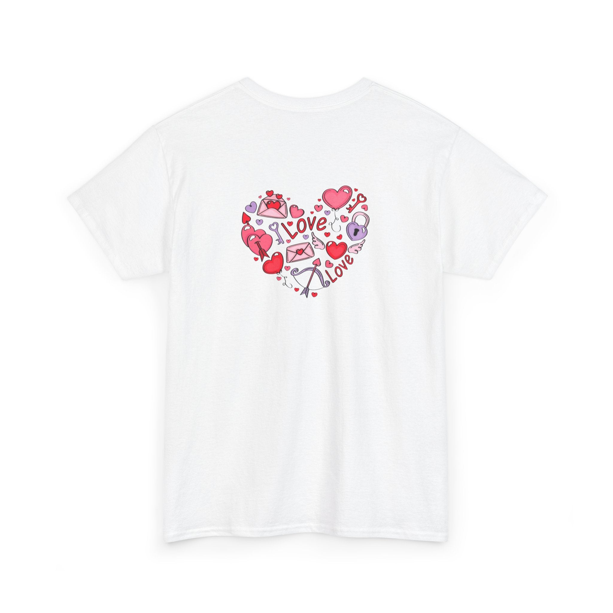 Valentine's Day Tee — "Happy Valentine's Day" Heart Design