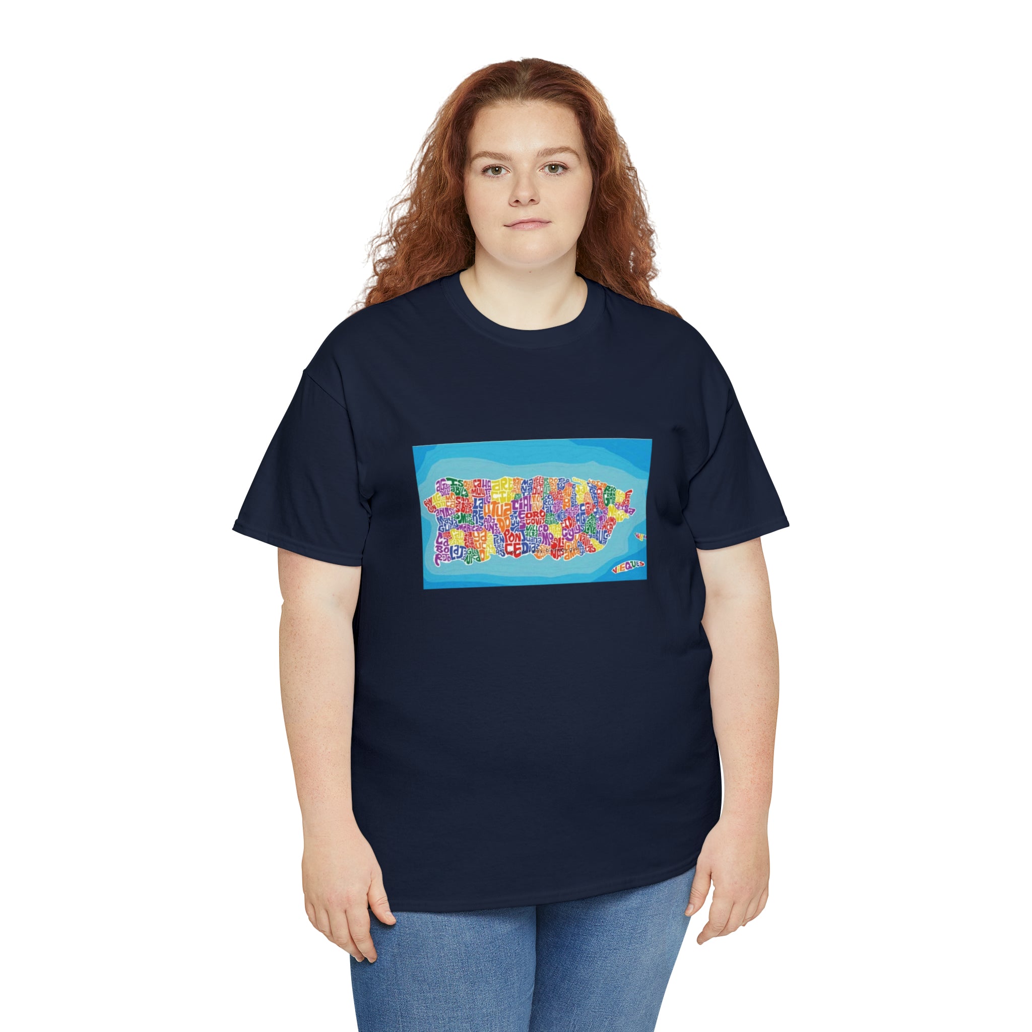 The Island of Puerto Rico Unisex Heavy Cotton Tee