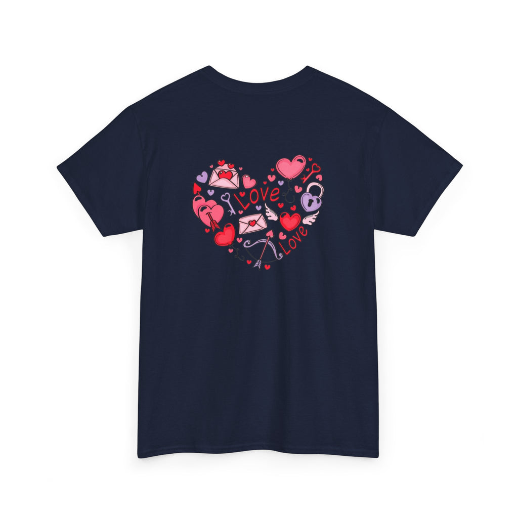 Valentine's Day Love Heart Graphic Tee – Valentine’s Day Romantic Shirt