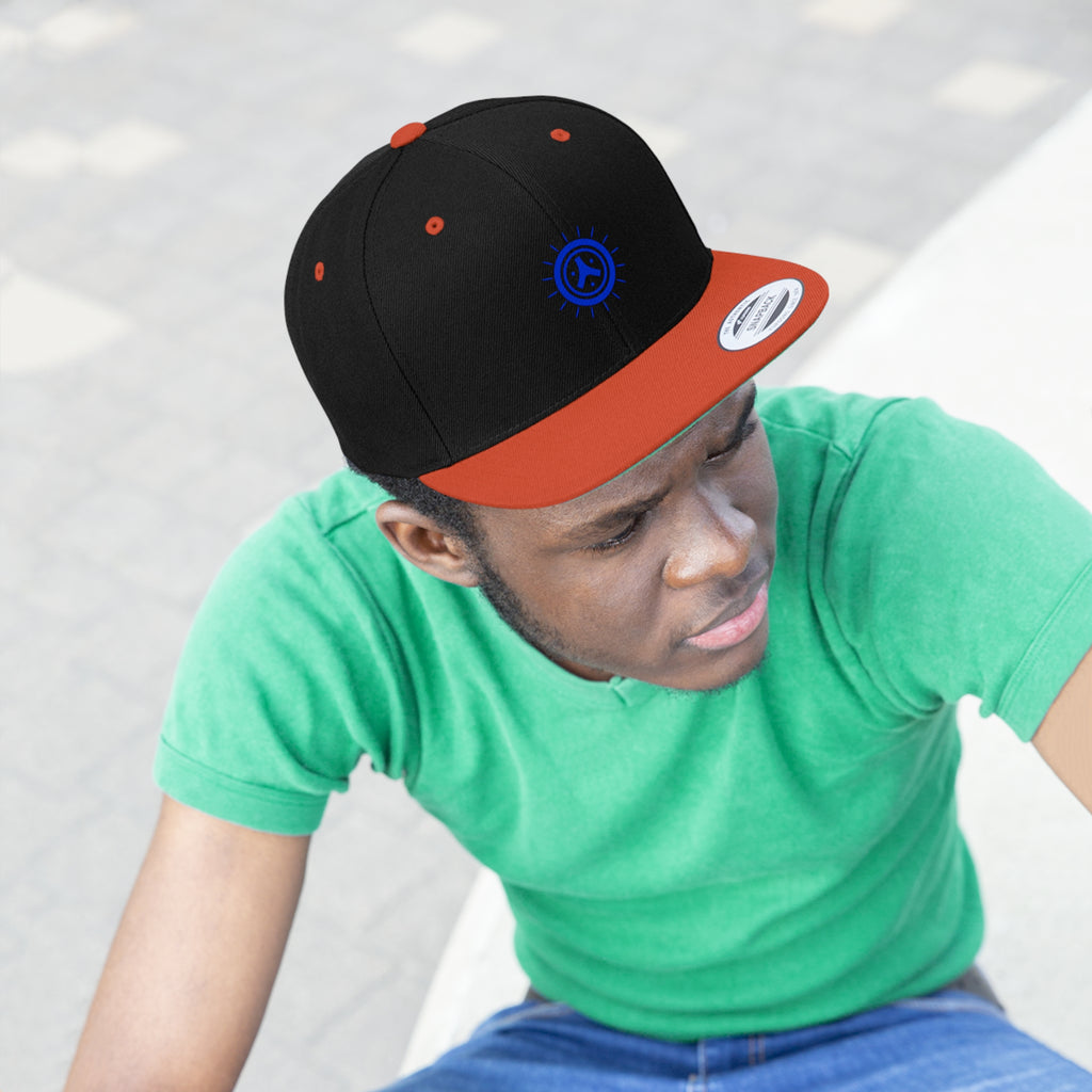 Tribal Inspired Unisex Flat Bill Hat