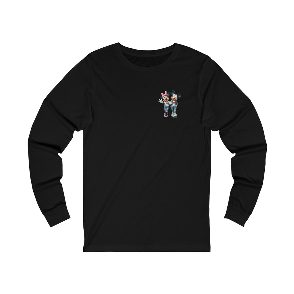 Minnie and Mickie Have A Great Day Unisex Jersey Long Sleeve Tee