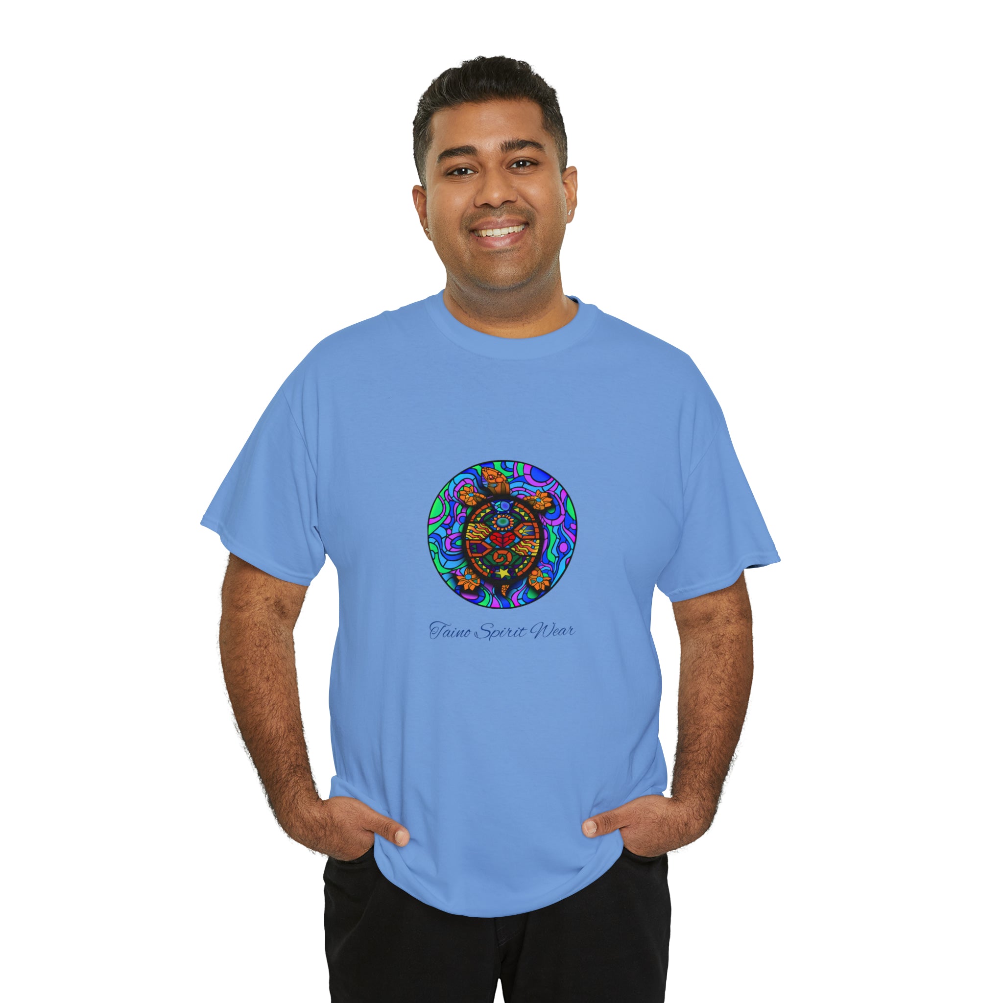 Taino-Inspired Turtle Unisex Heavy Cotton Tee