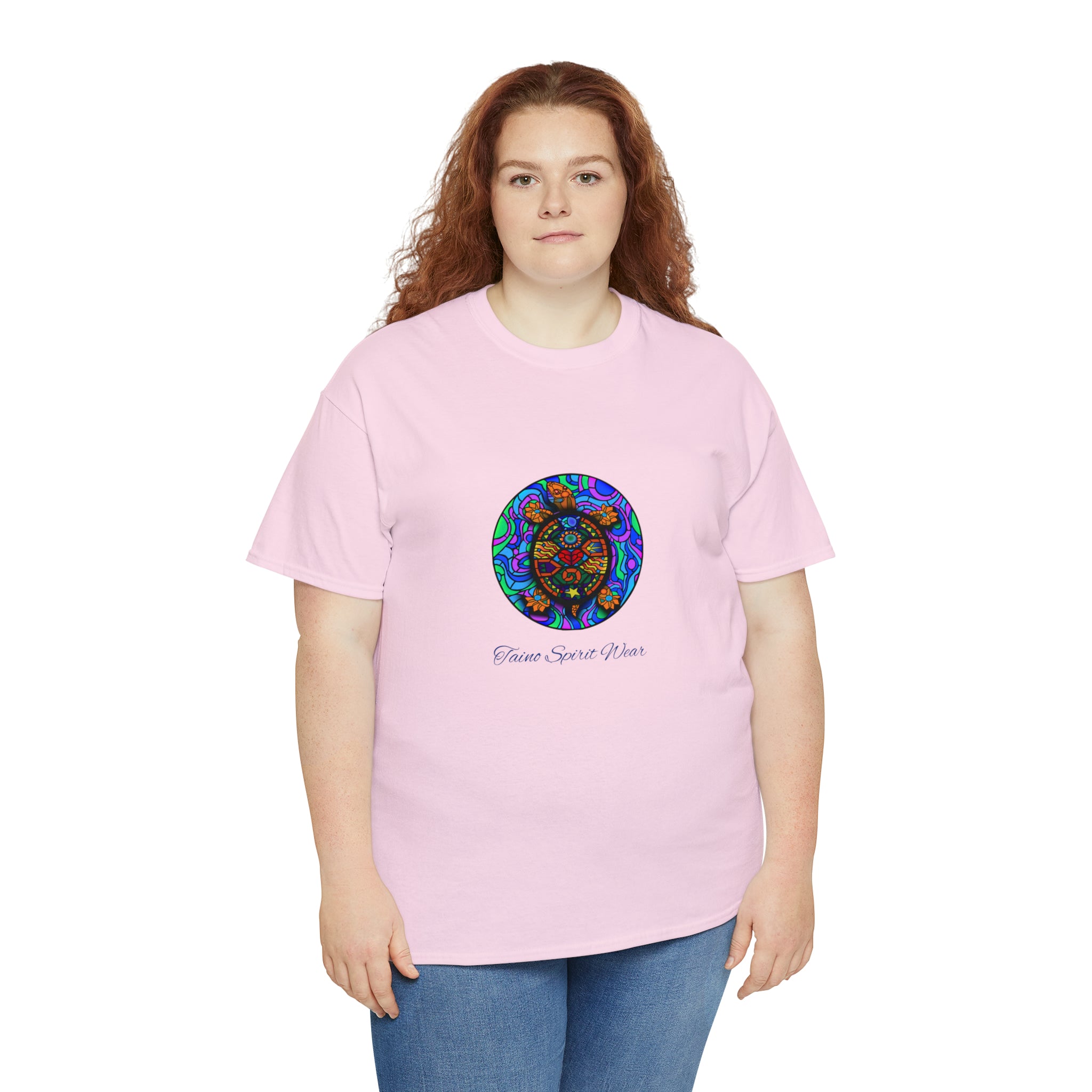 Taino-Inspired Turtle Unisex Heavy Cotton Tee