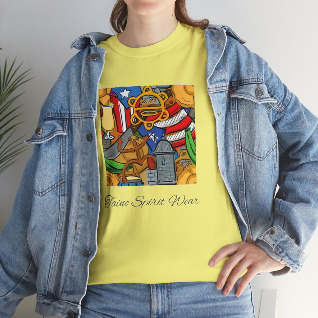 Puerto Rican Heritage Unisex Heavy Cotton Tee