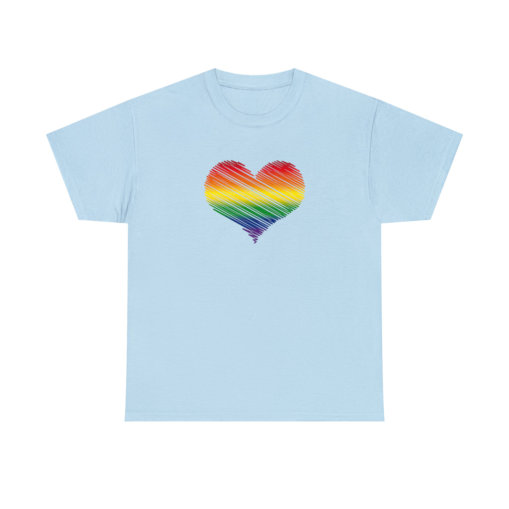 Love is Love Heart Unisex Heavy Cotton Tee