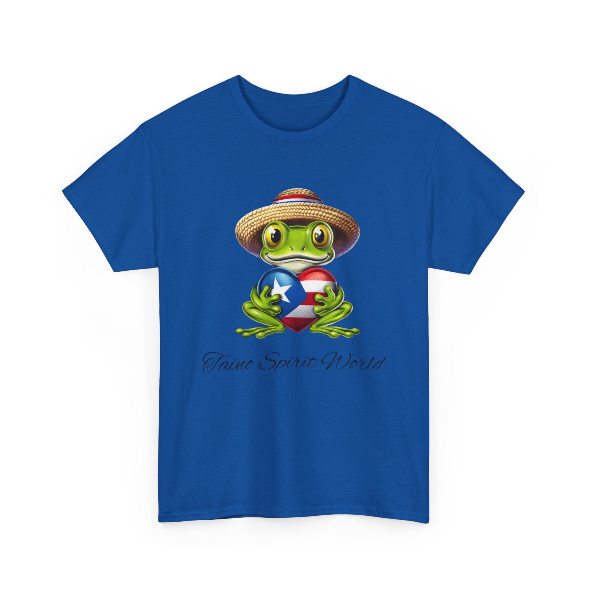 I Heart PR Jibaro Coqui Taino Spirit World Unisex Heavy Cotton Tee