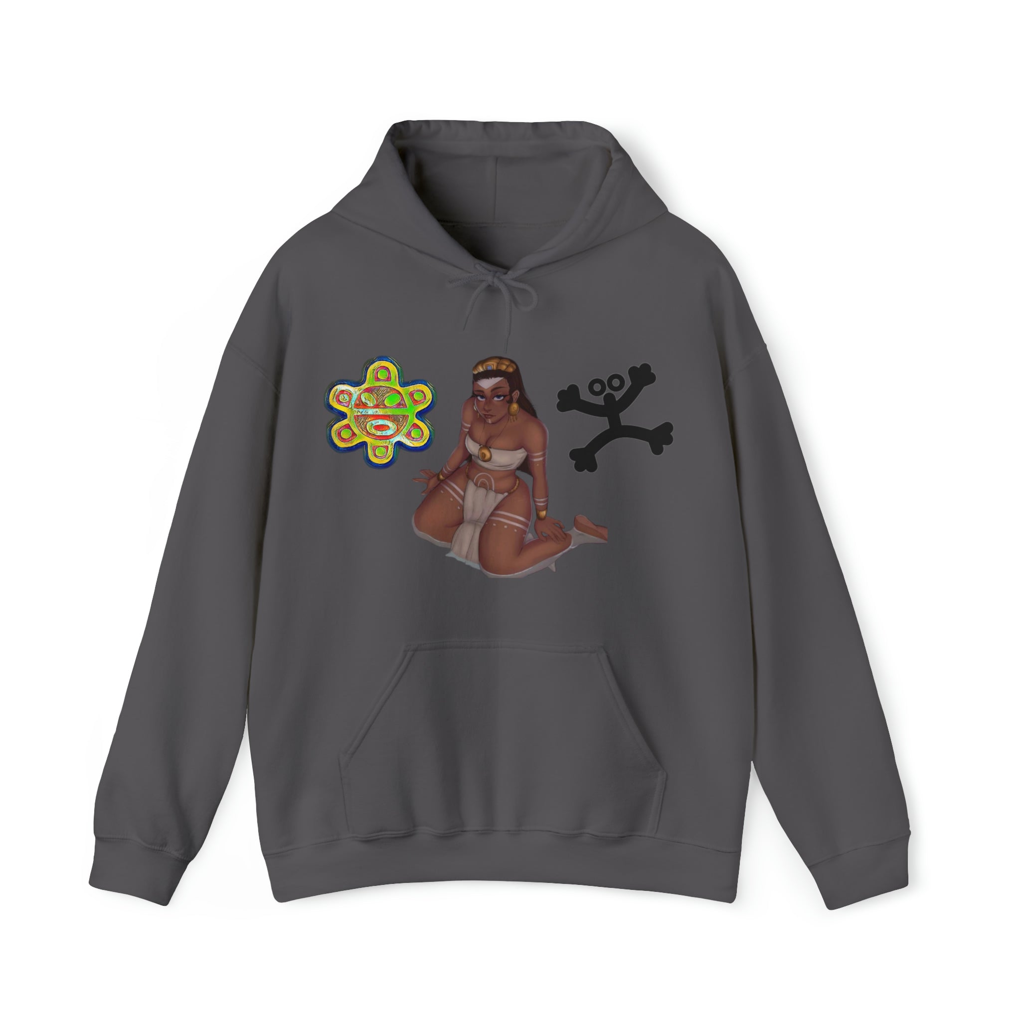 Taino Sun/Coqui/ Woman Warrior Unisex Heavy Blend™ Hooded Sweatshirt