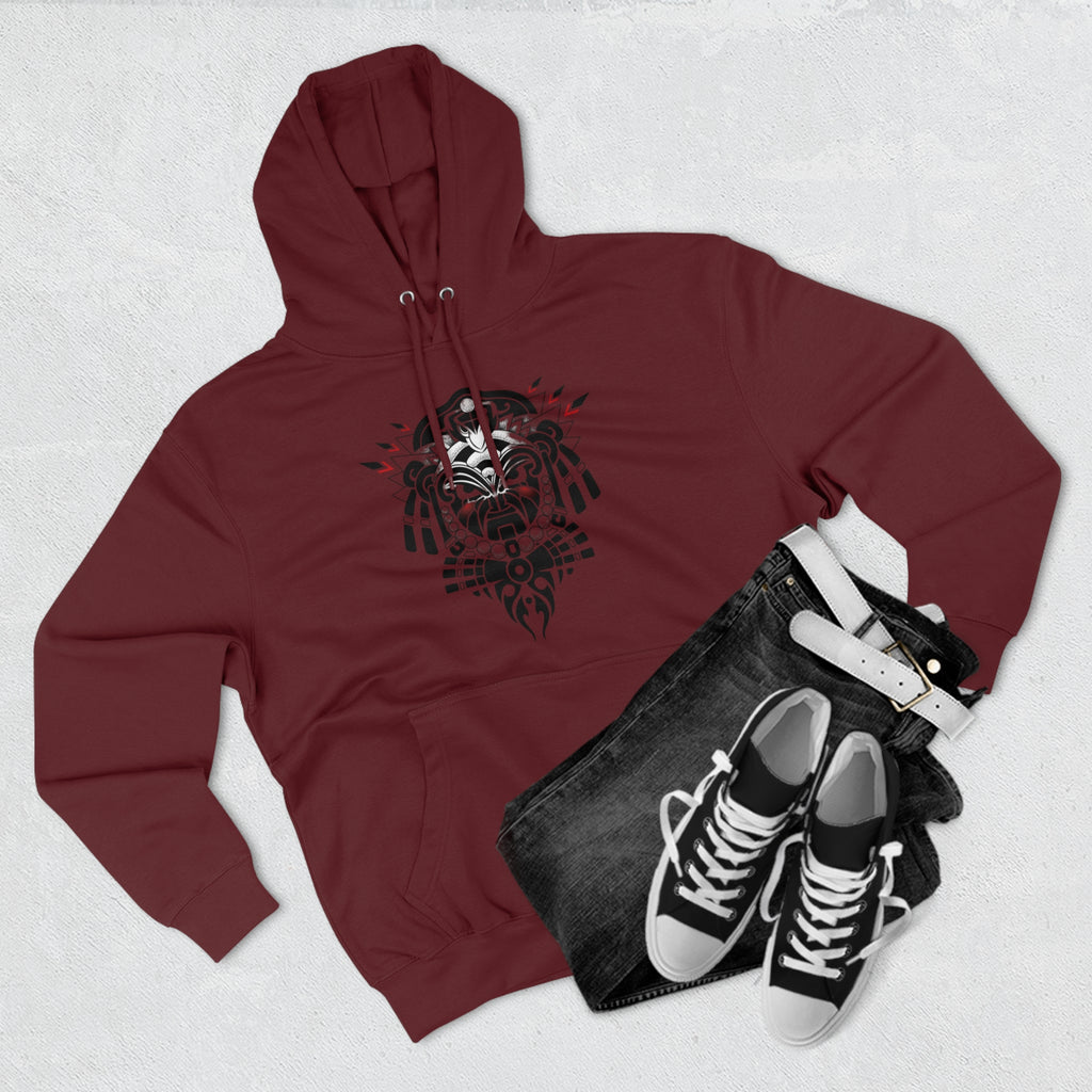 Tribal-Inspired Unisex Premium Pullover Hoodie