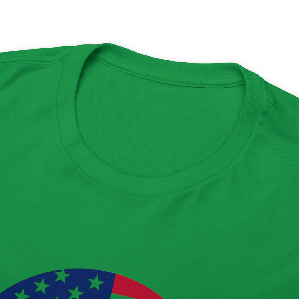 American Flag Globe Unisex Heavy Cotton Tee