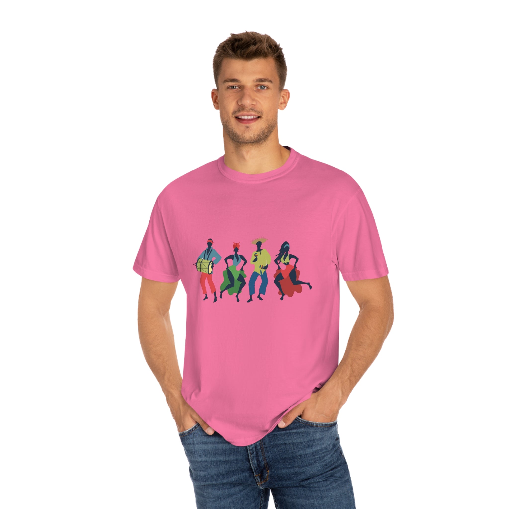 African Dancers Unisex Garment-Dyed T-shirt