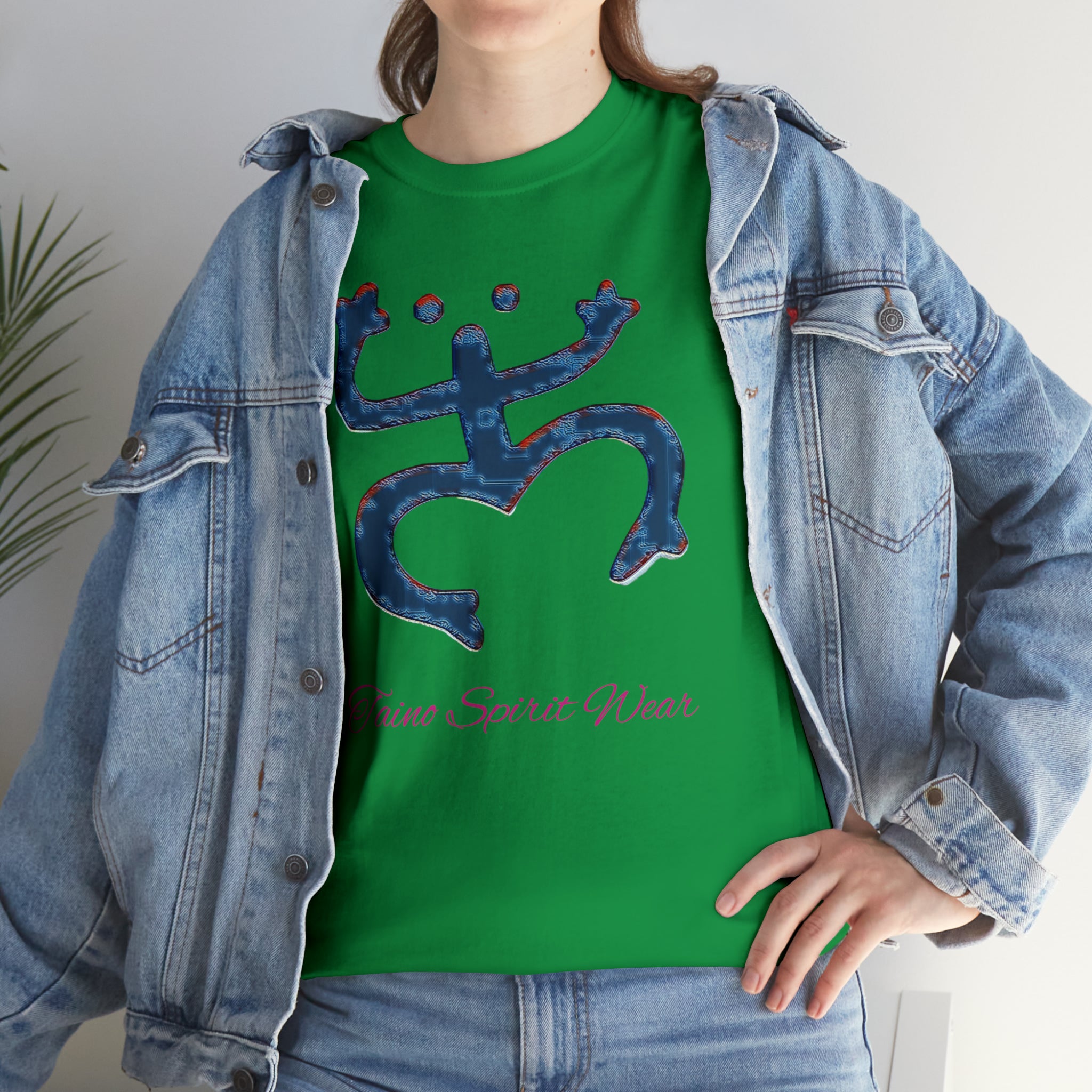 Taino Large Coqui Unisex Heavy Cotton Tee