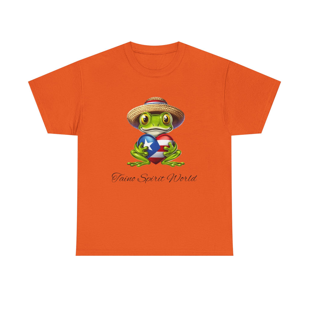 I Heart PR Jibaro Coqui Taino Spirit World Unisex Heavy Cotton Tee