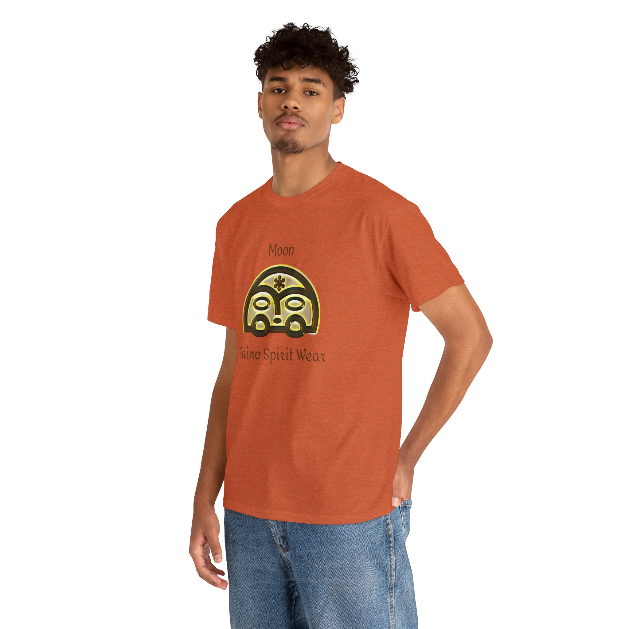 Taino Moon/ Puerto Rican Coqui Unisex Heavy Cotton Tee