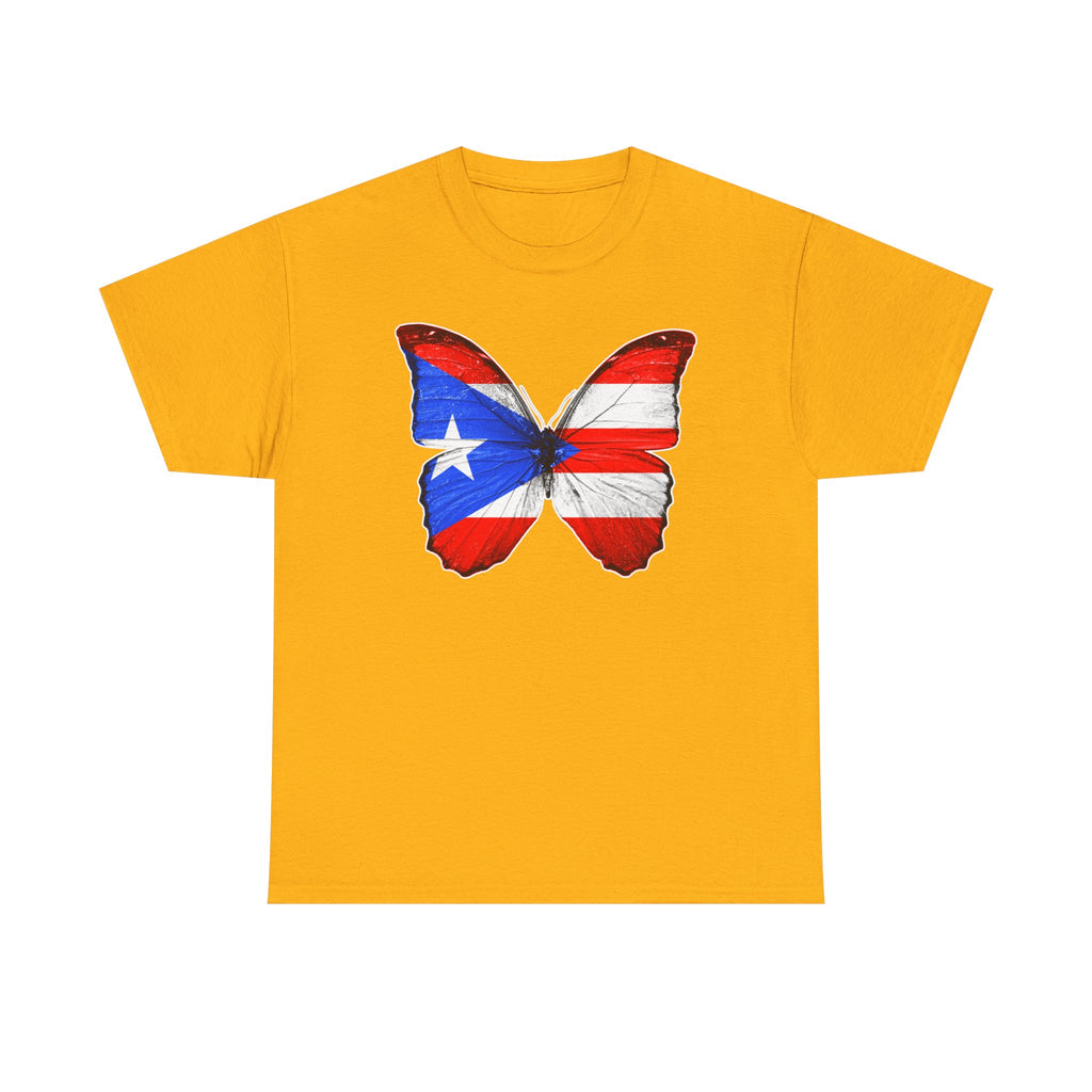 Women's Puerto Rico Flag Butterfly T-Shirt