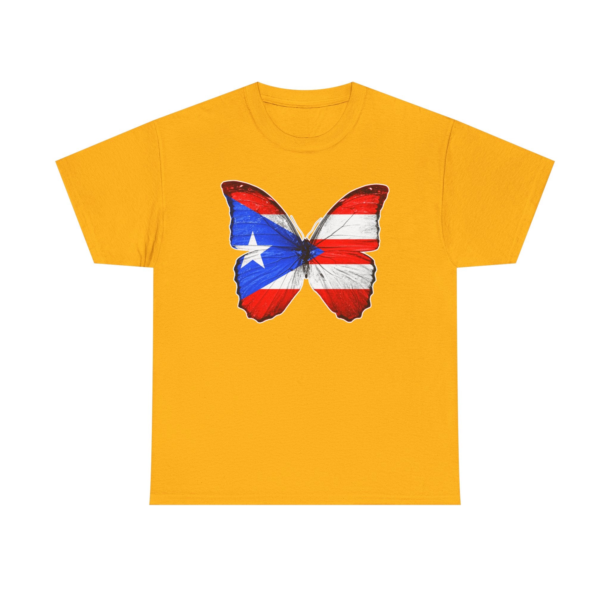 Women's Puerto Rico Flag Butterfly T-Shirt