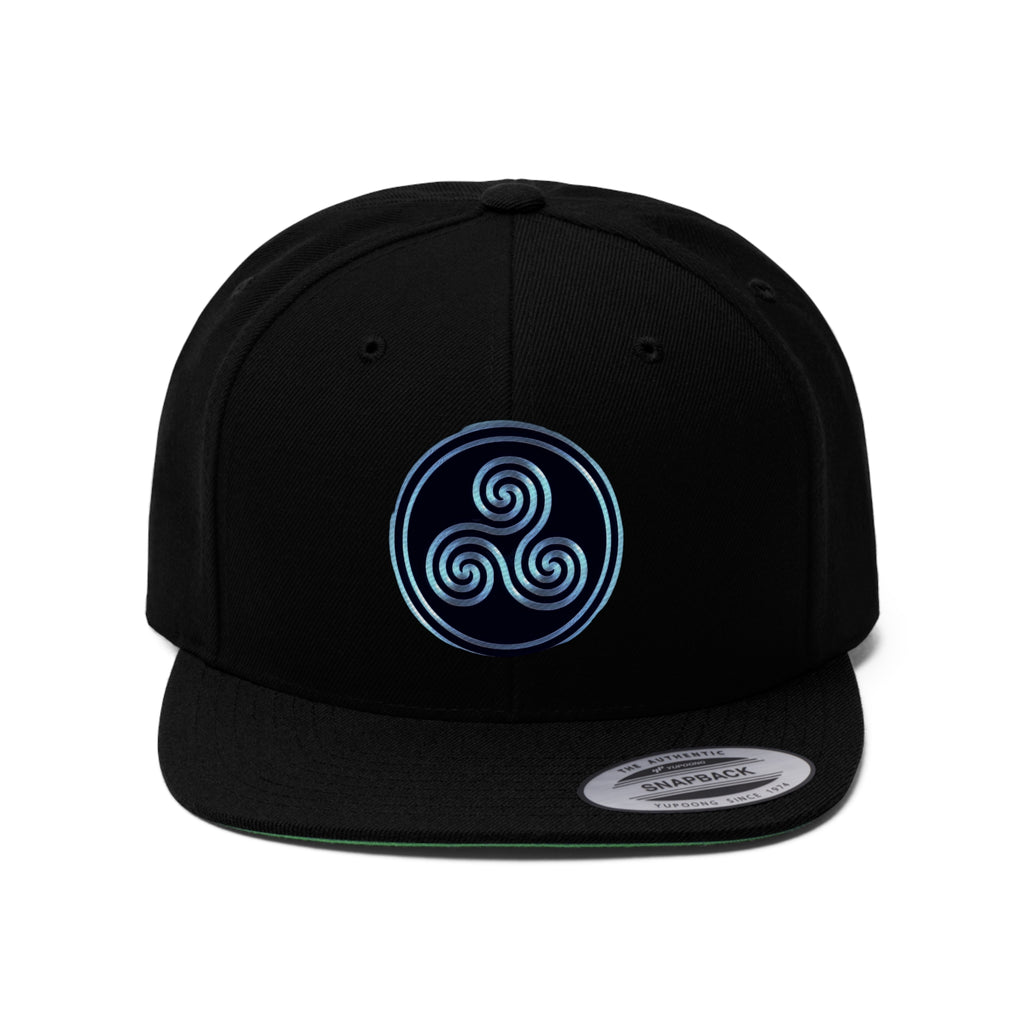 Taino Dark Hurricane Unisex Flat Bill Hat