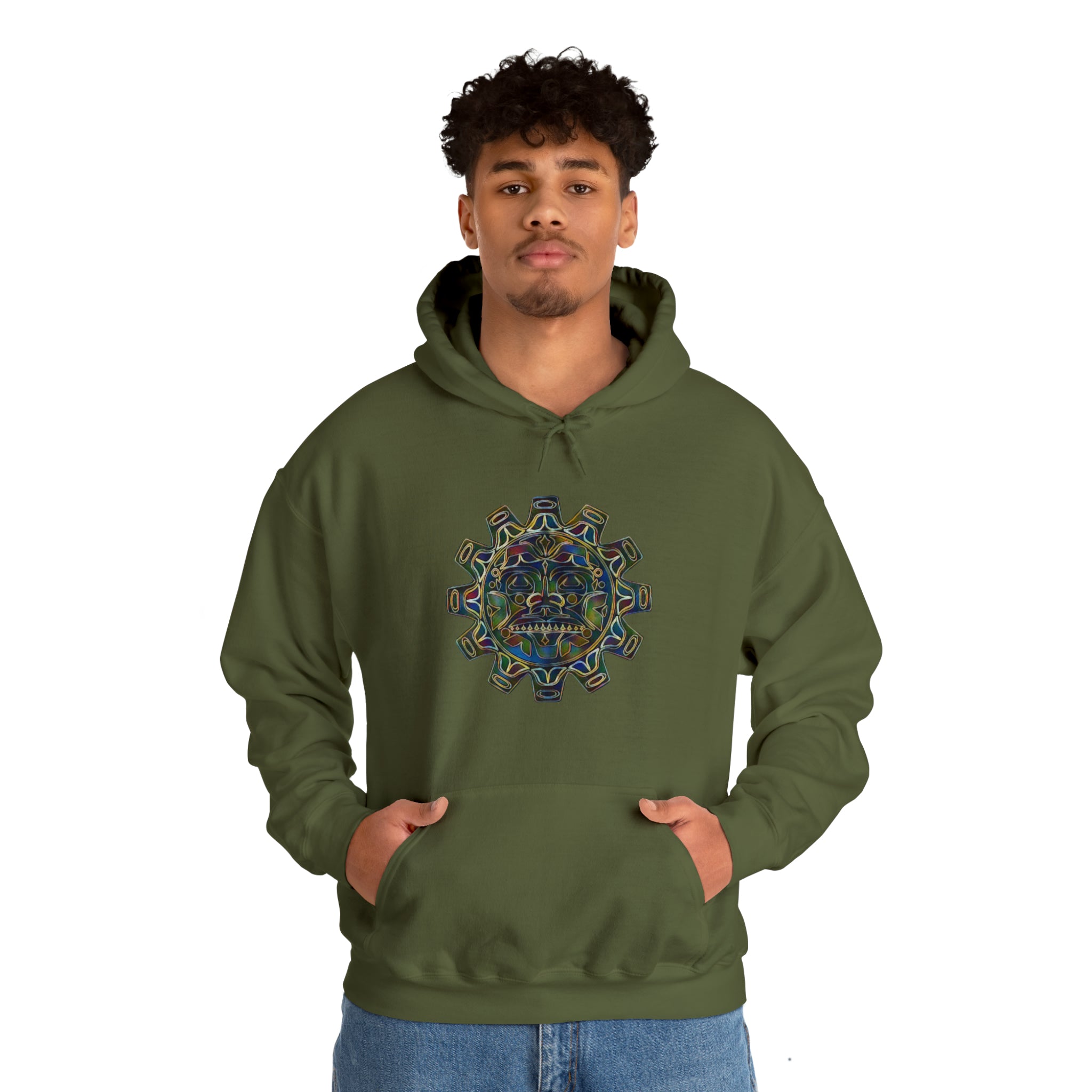 Taino Symbolism Unisex Heavy Blend™ Hooded Sweatshirt