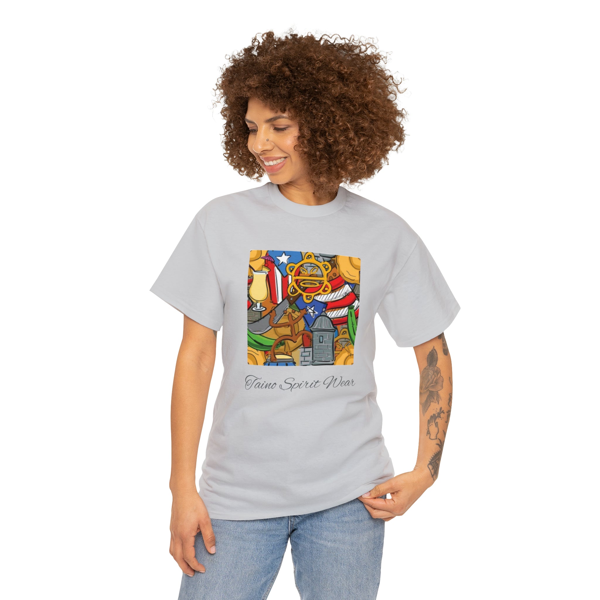 Puerto Rican Heritage Unisex Heavy Cotton Tee