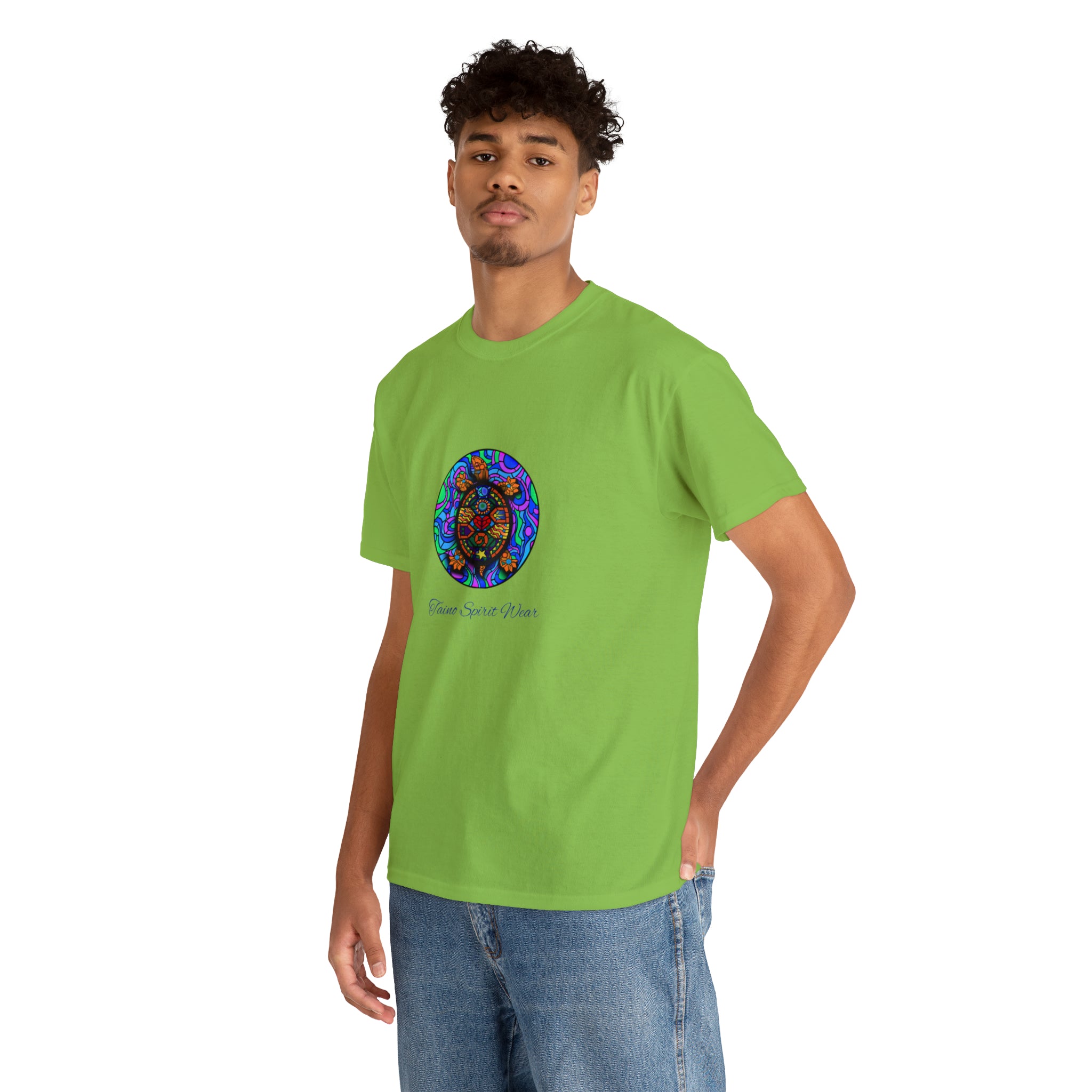 Taino-Inspired Turtle Unisex Heavy Cotton Tee