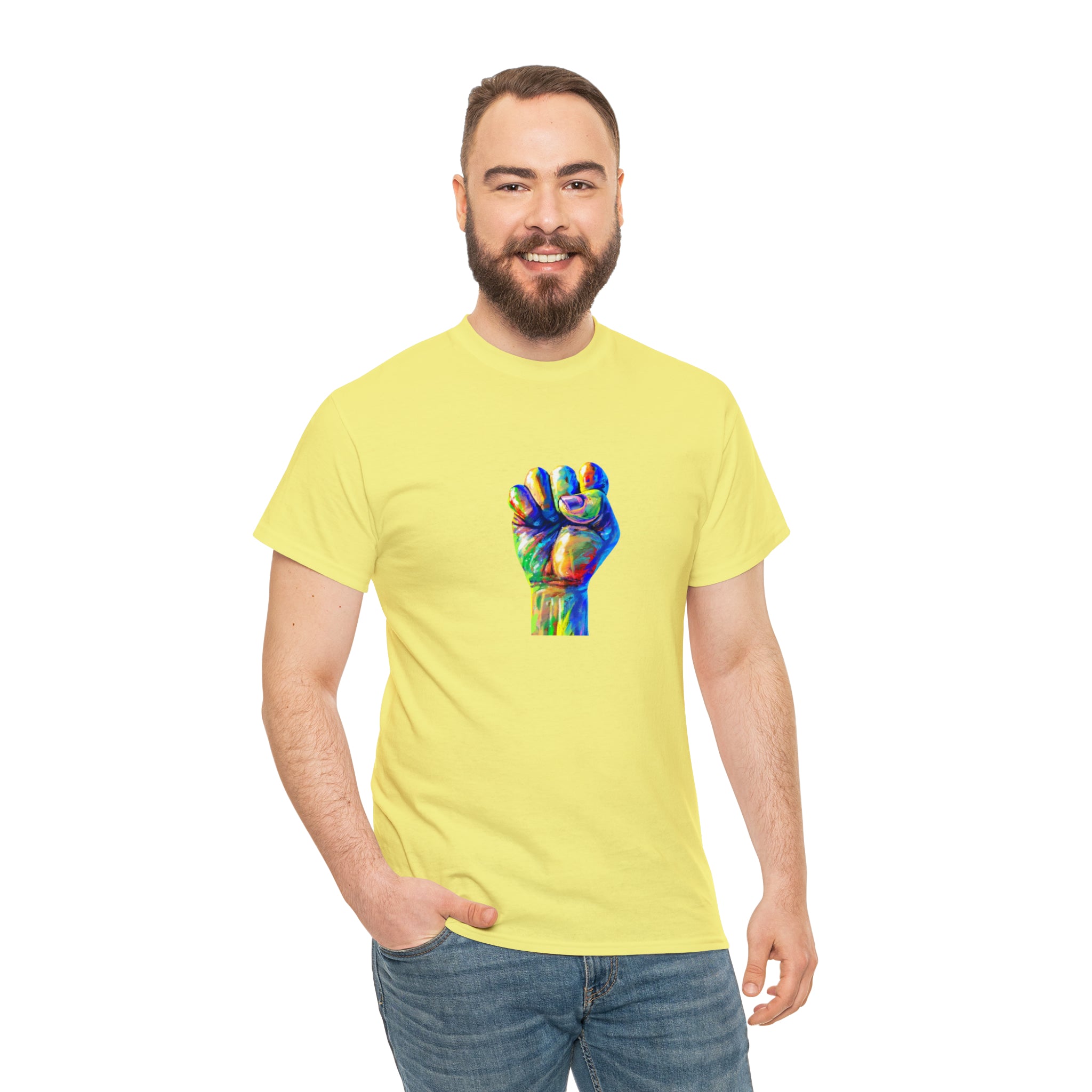 Power to The People Fist Unisex Heavy Cotton Tee
