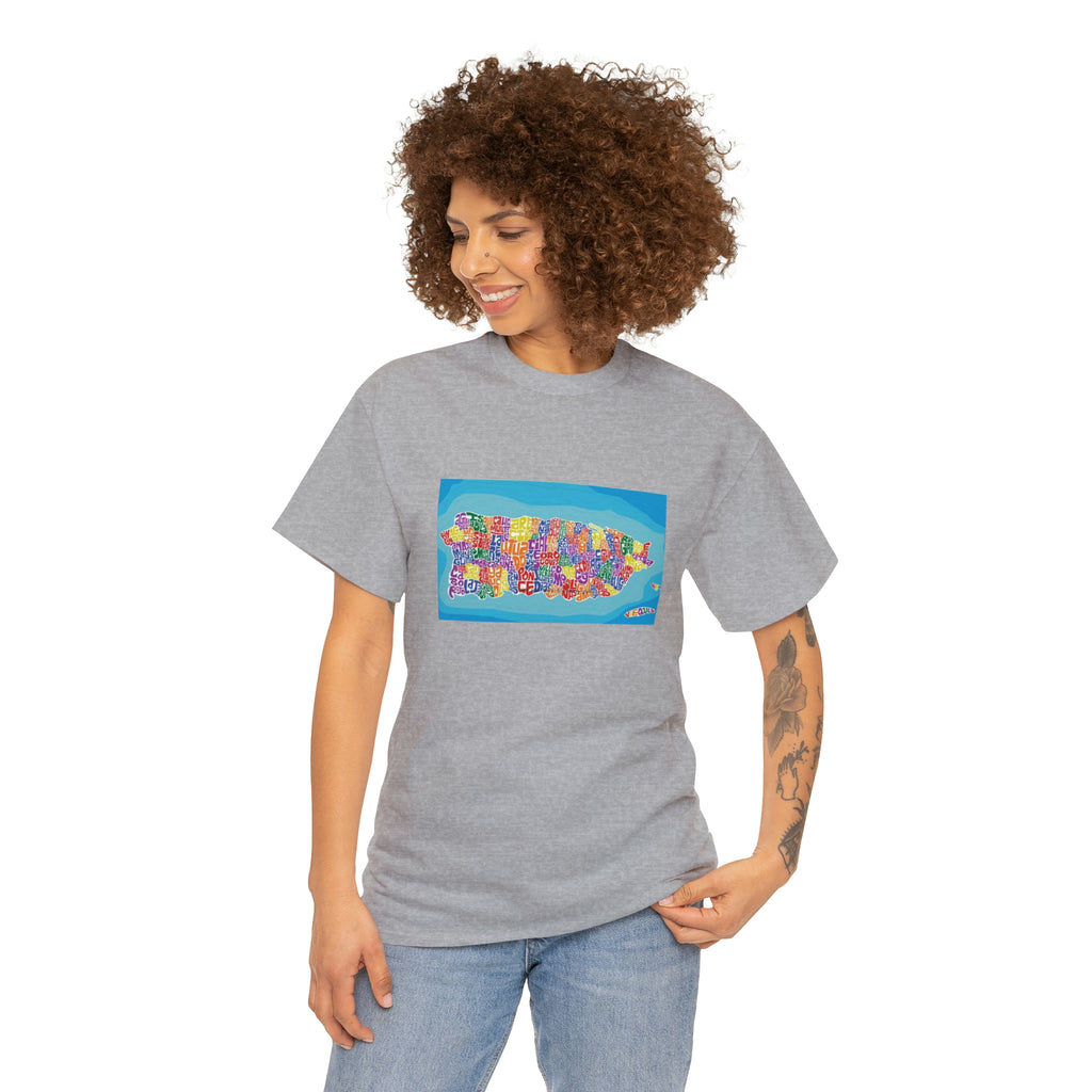 The Island of Puerto Rico Unisex Heavy Cotton Tee