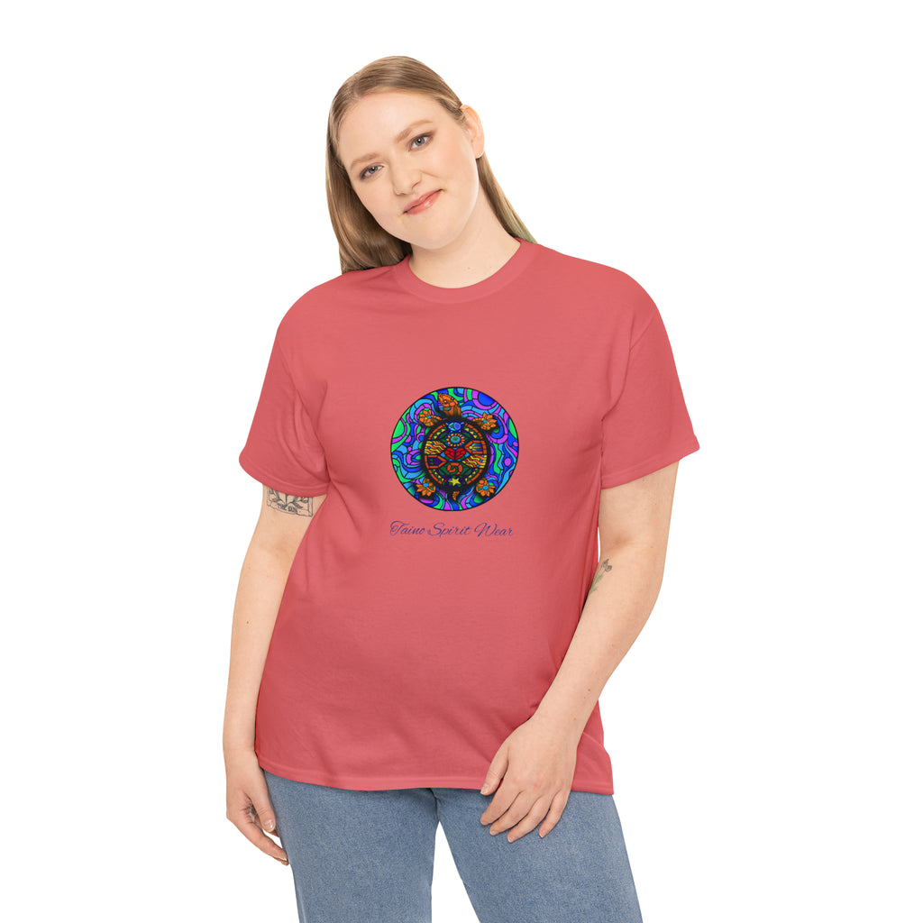 Taino-Inspired Turtle Unisex Heavy Cotton Tee