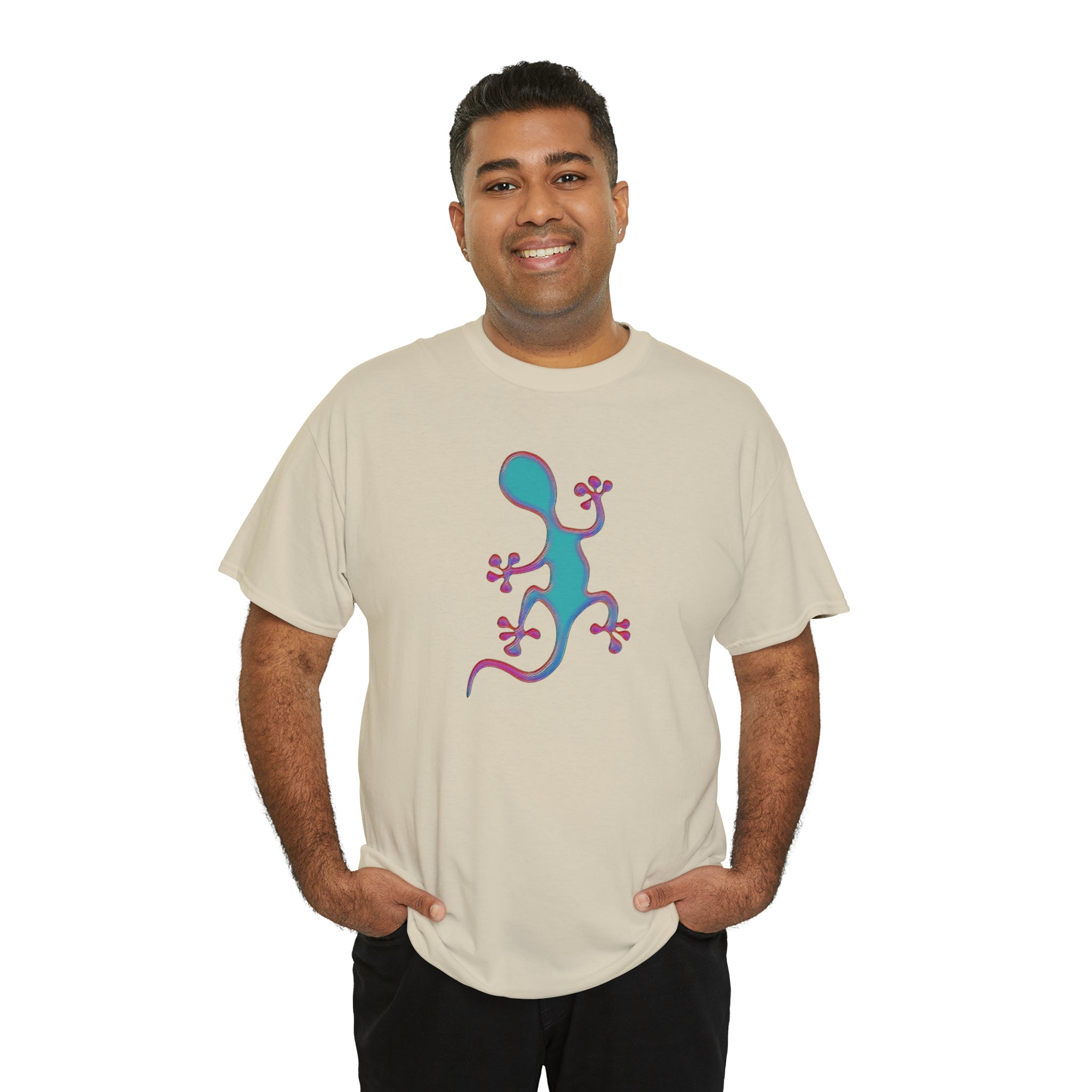 Taino-Inspired Salamander 2 Unisex Heavy Cotton Tee