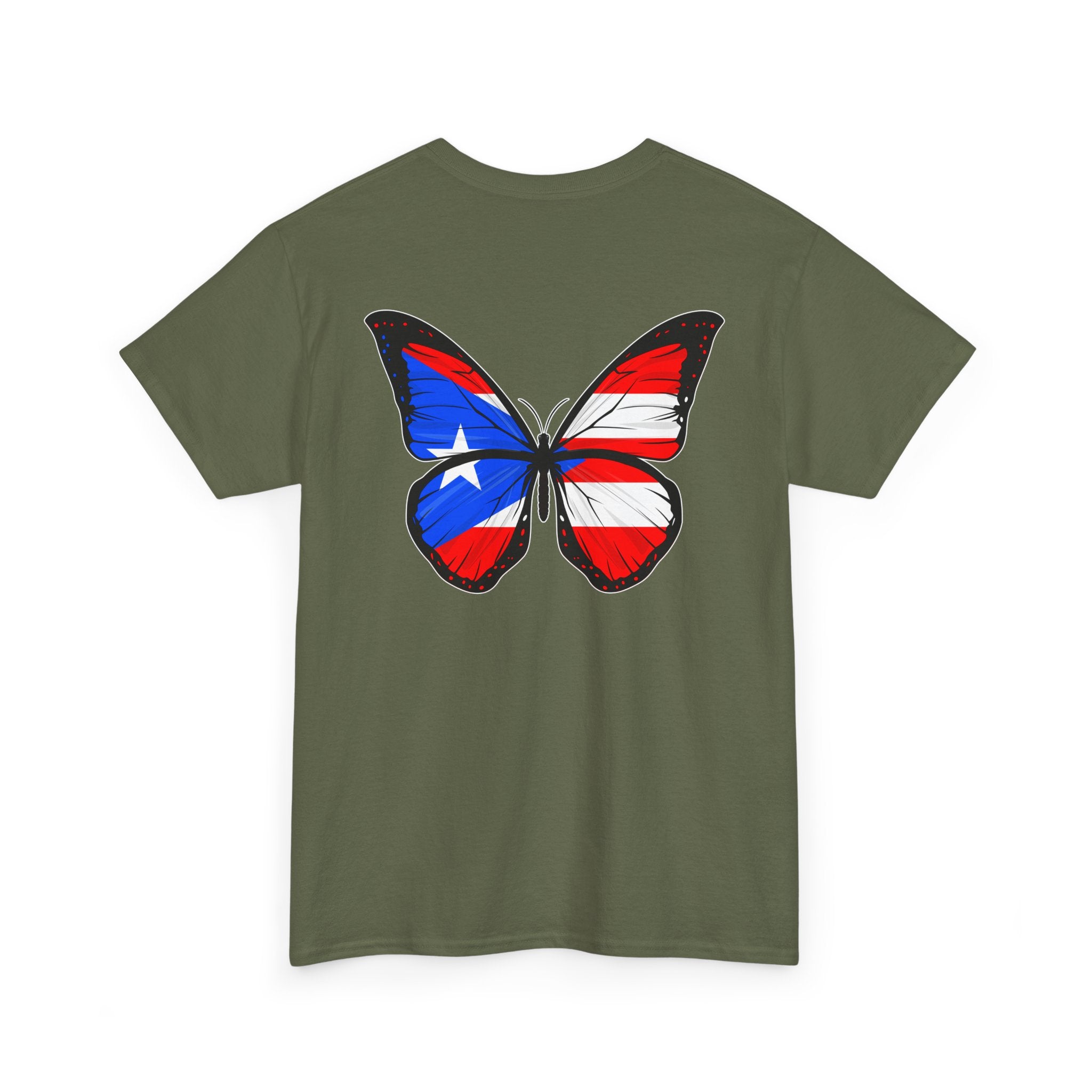 Women's Puerto Rico Flag Butterfly T-Shirt