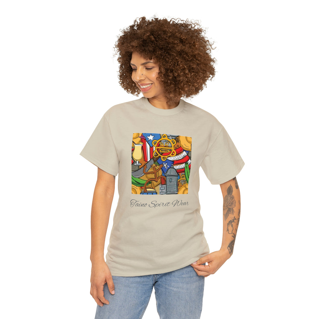 Puerto Rican Heritage Unisex Heavy Cotton Tee