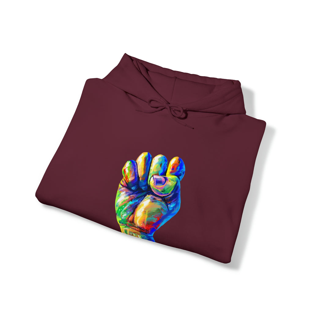 Power to The People Fist Unisex Heavy Blend™ Hooded Sweatshirt