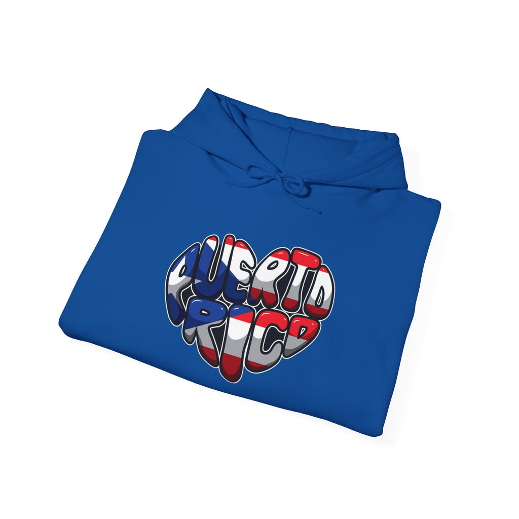 Puerto Rico Flag Heart & Frog Hoodie – Puerto Rican Pride Sweatshirt