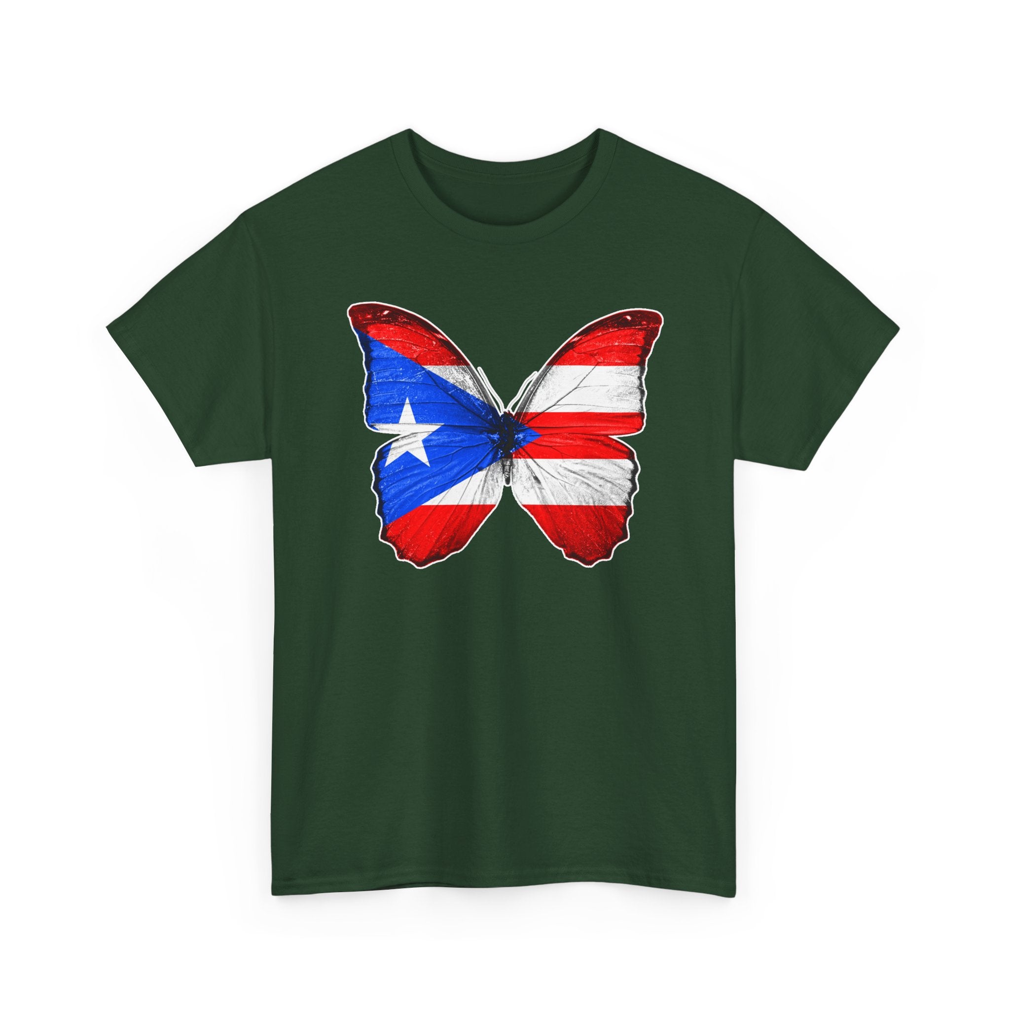 Women's Puerto Rico Flag Butterfly T-Shirt