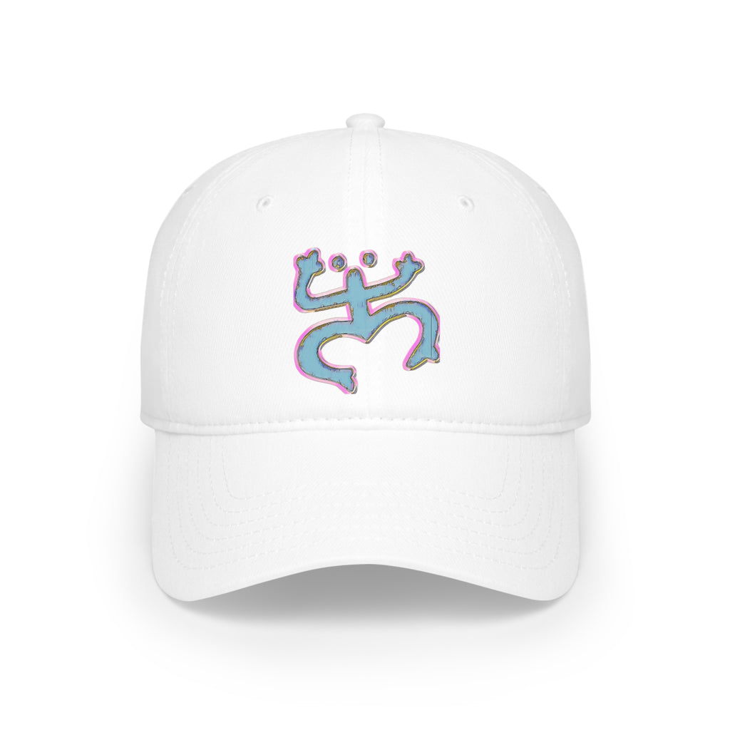 Blue/Pink-Traced Taino Coqui Low Profile Baseball Cap