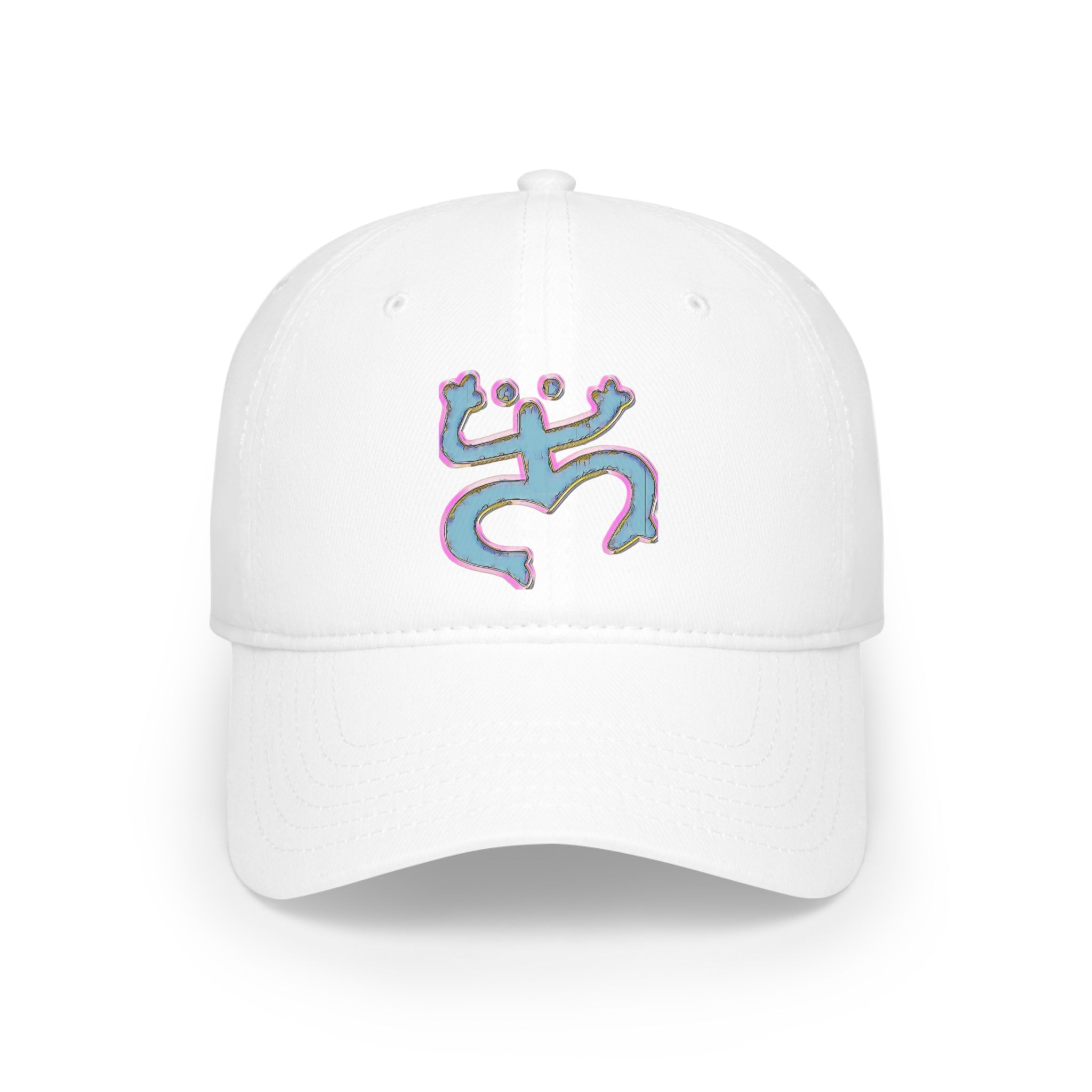 Blue/Pink-Traced Taino Coqui Low Profile Baseball Cap