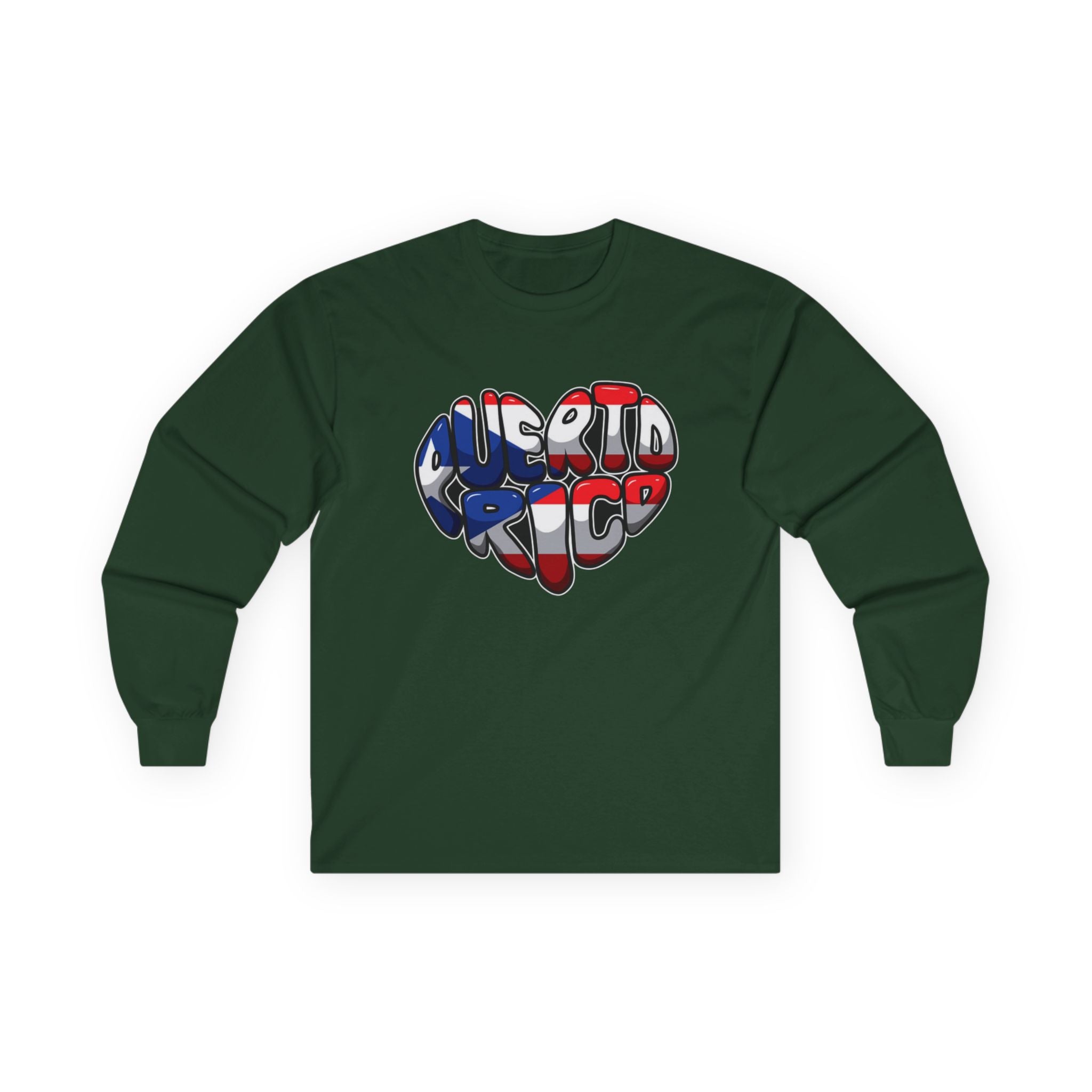 I Heart Puerto Rico/ Jibaro PR Flag Coqui Unisex Ultra Cotton Long Sleeve Tee