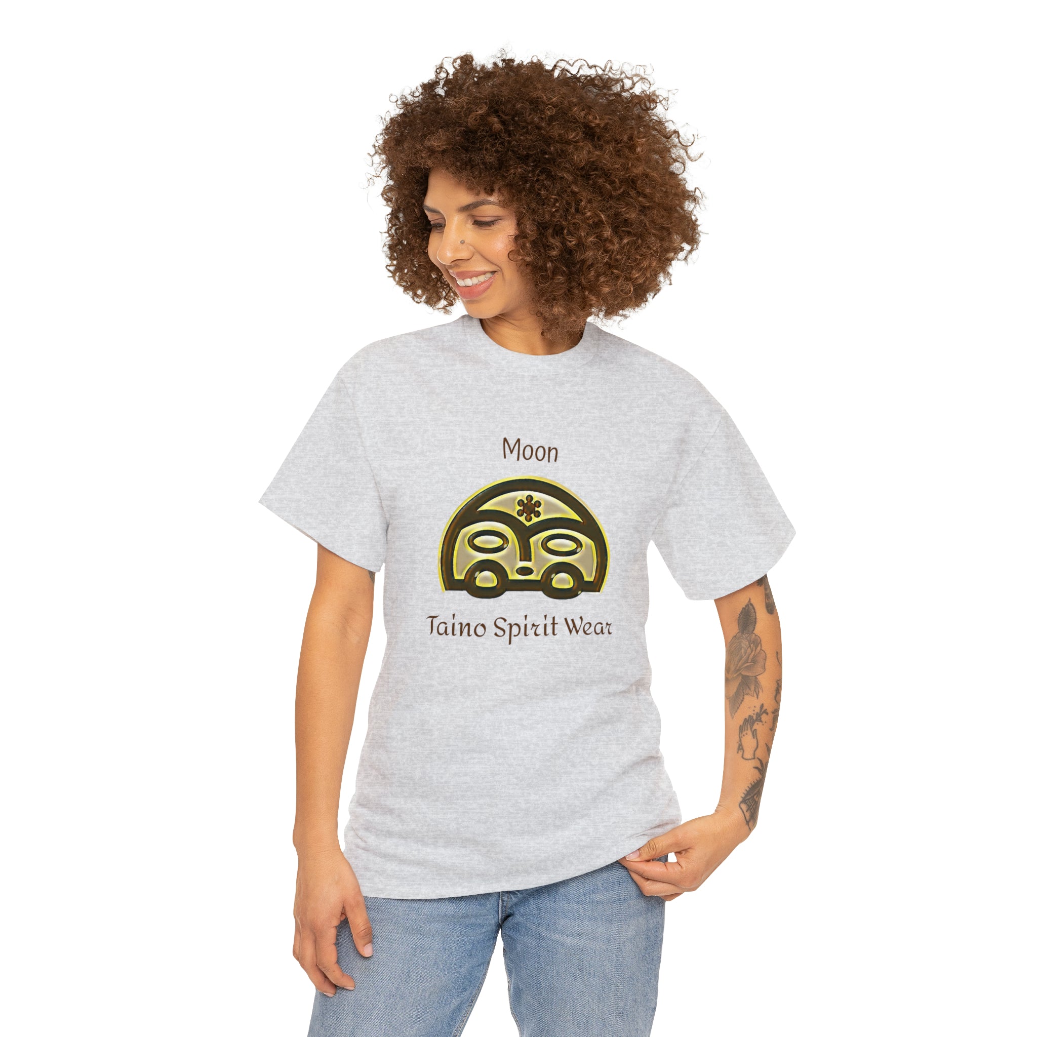 Taino Moon/ Puerto Rican Coqui Unisex Heavy Cotton Tee