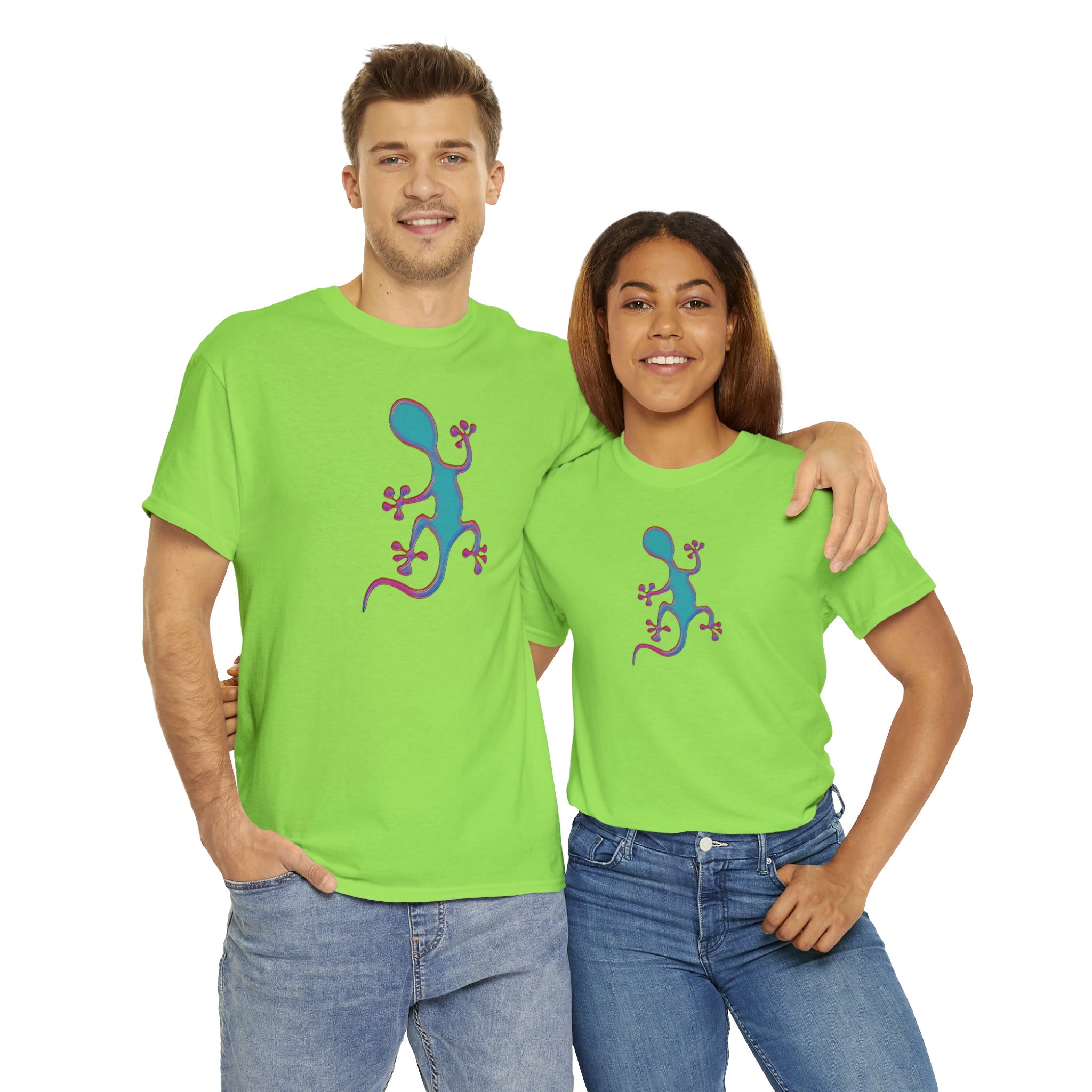 Taino-Inspired Salamander 2 Unisex Heavy Cotton Tee