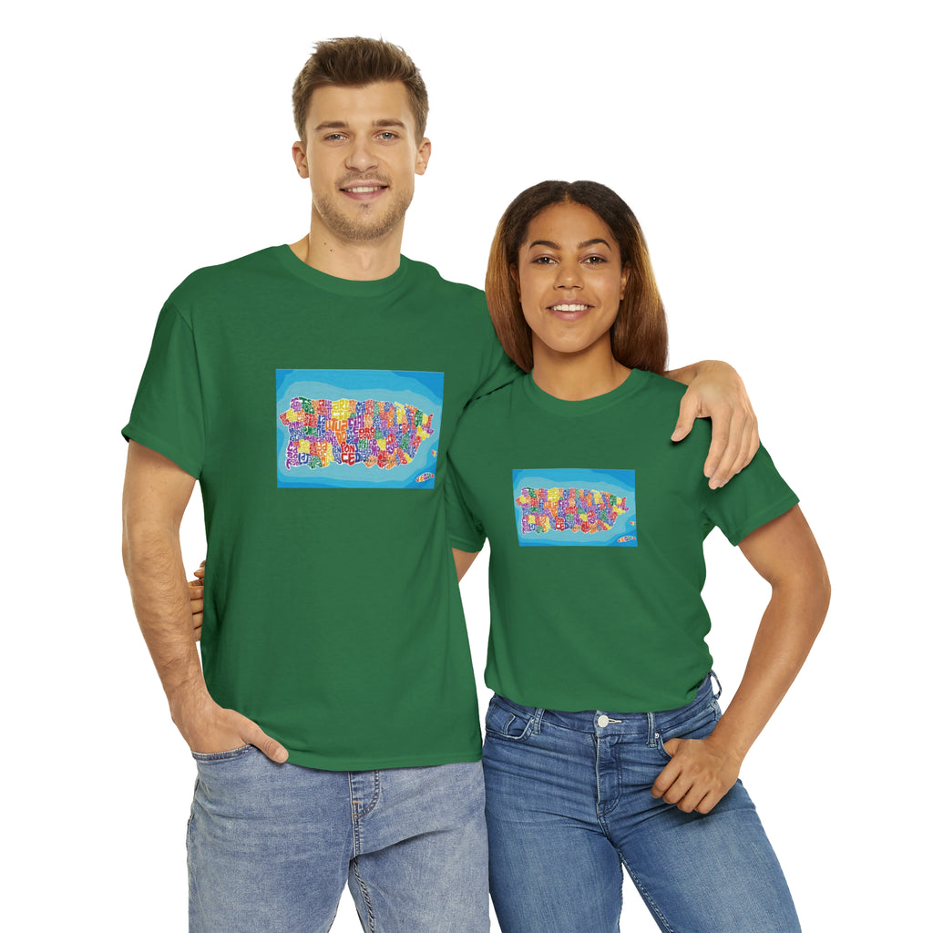 The Island of Puerto Rico Unisex Heavy Cotton Tee
