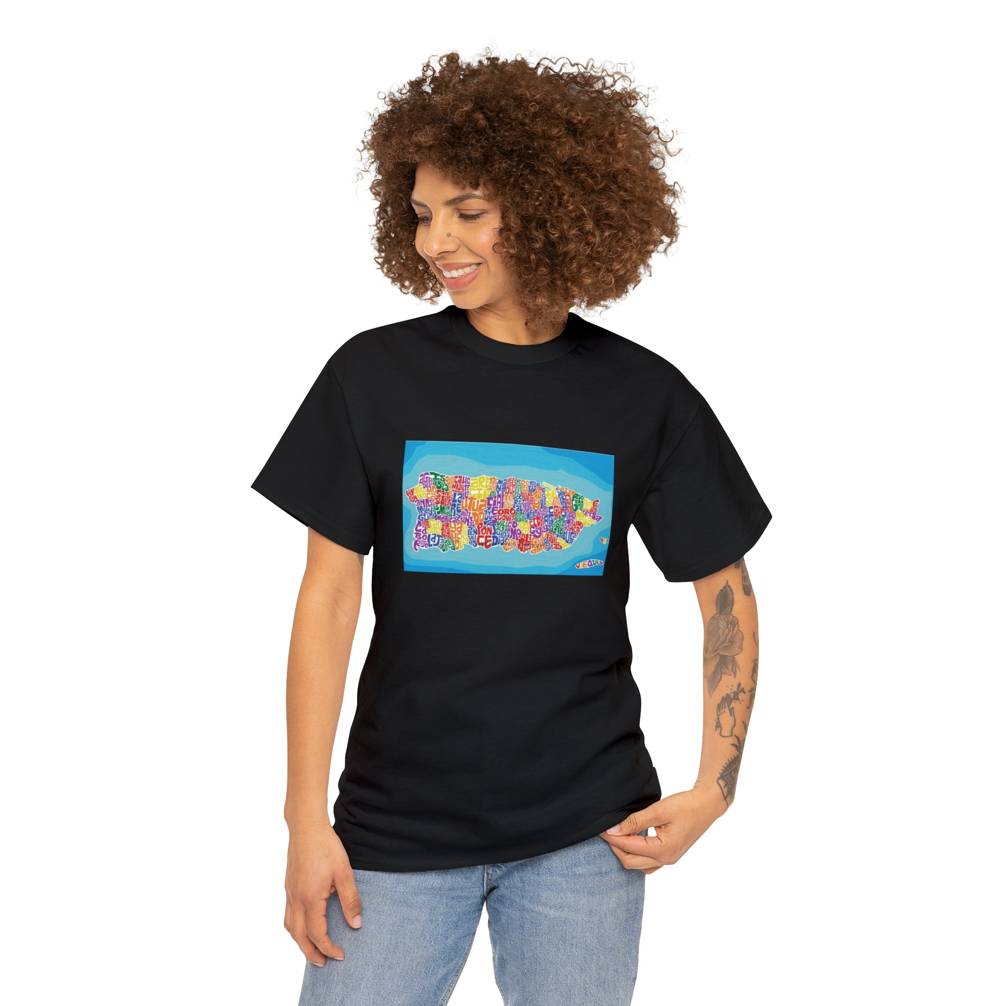 The Island of Puerto Rico Unisex Heavy Cotton Tee