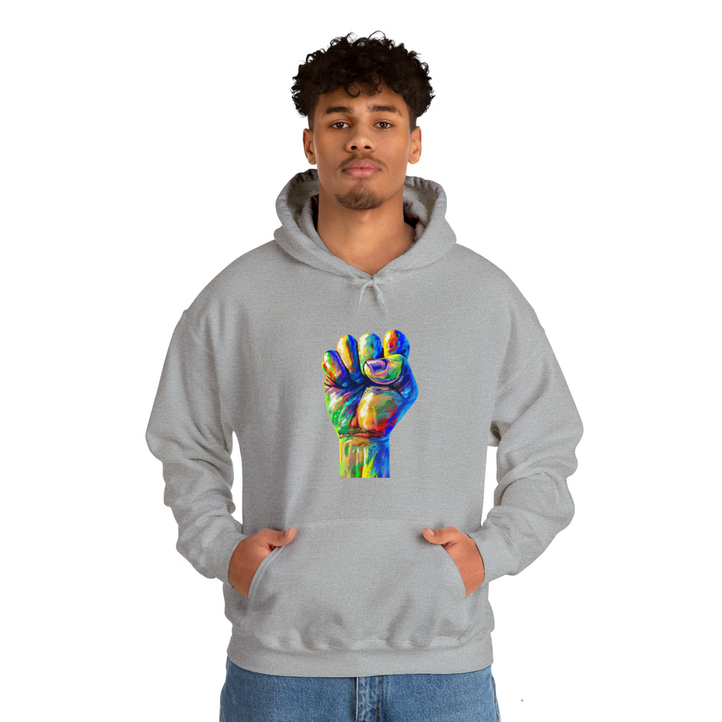 Power to The People Fist Unisex Heavy Blend™ Hooded Sweatshirt