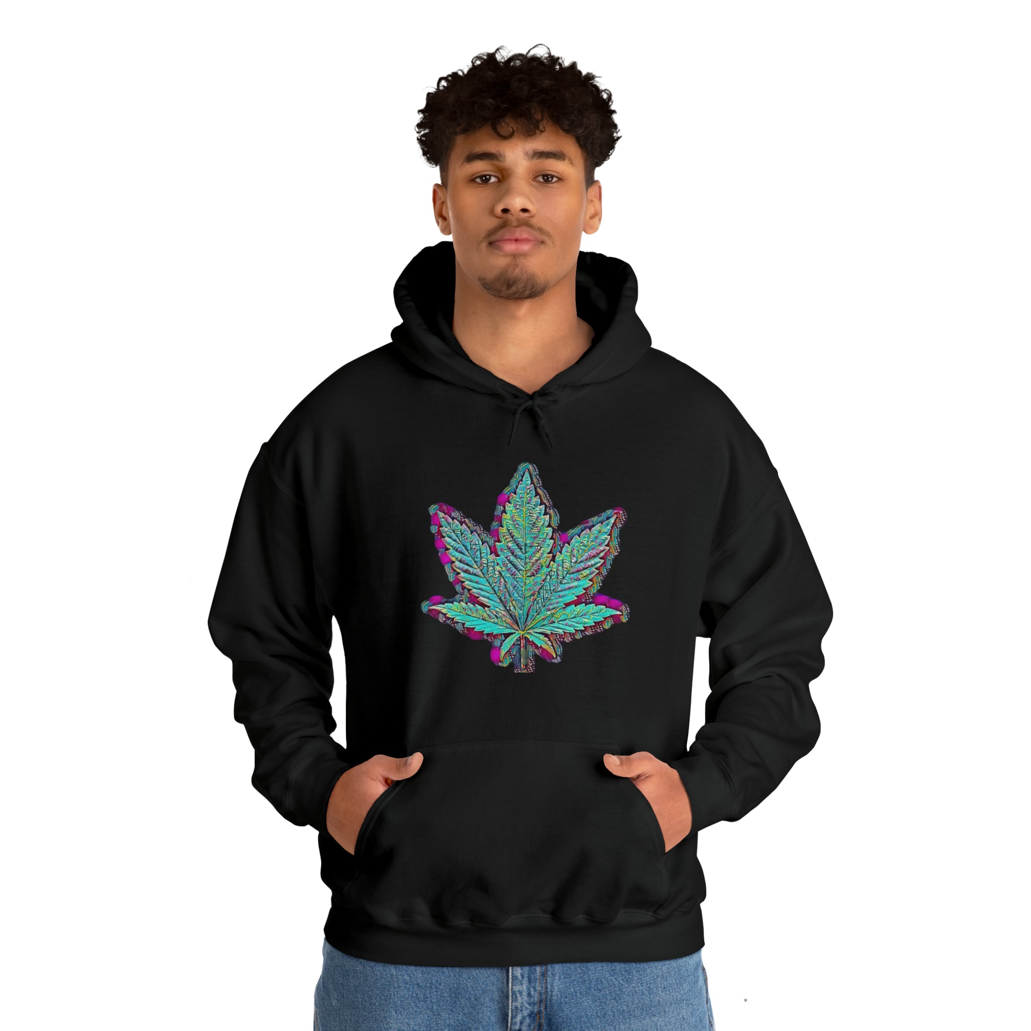 The Five Finger Leaf Unisex Heavy Blend™ Hooded Sweatshirt