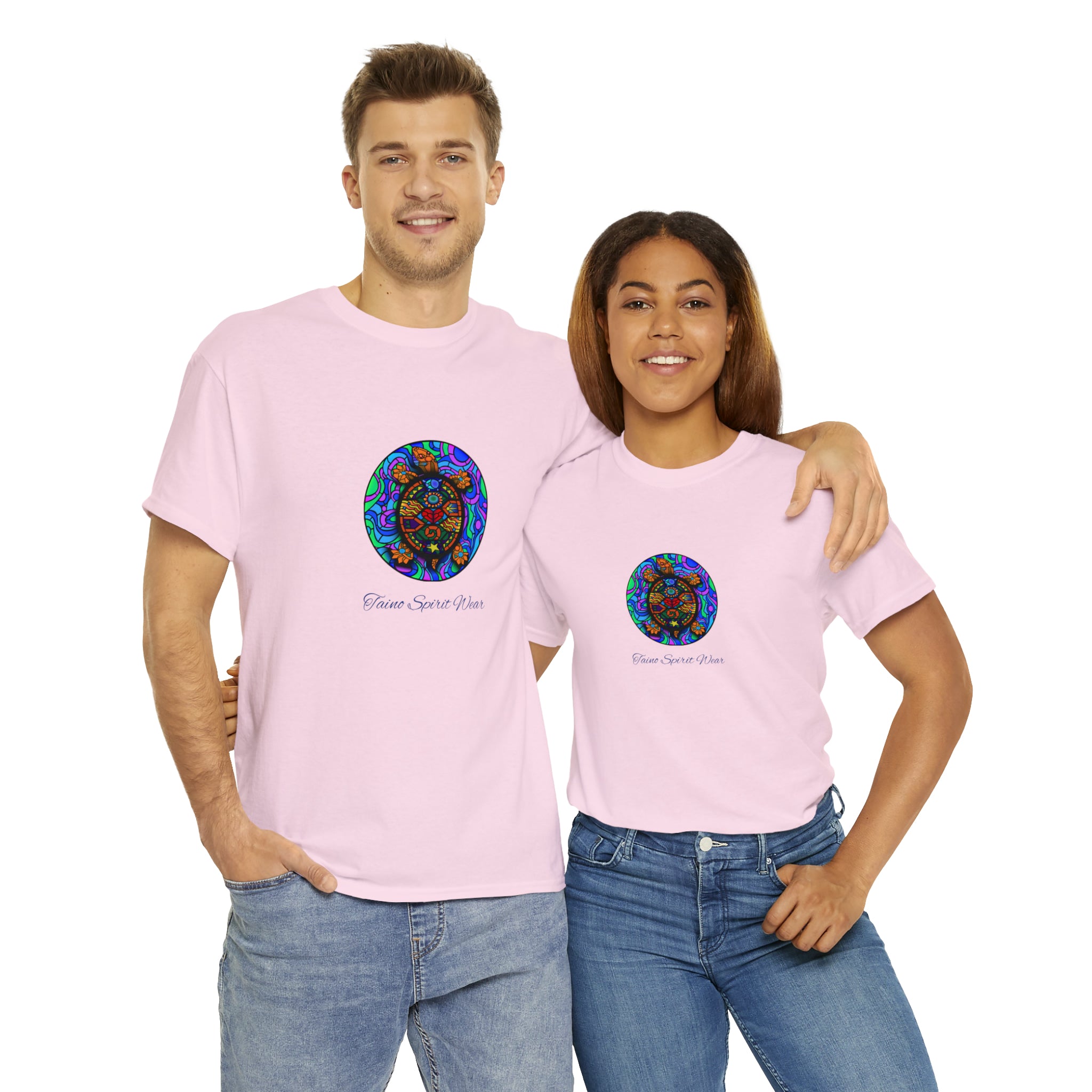 Taino-Inspired Turtle Unisex Heavy Cotton Tee