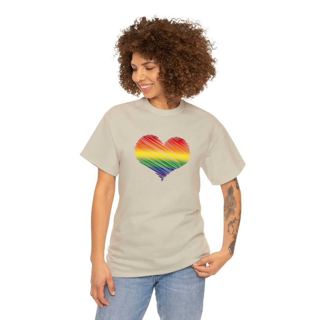 Love is Love Heart Unisex Heavy Cotton Tee