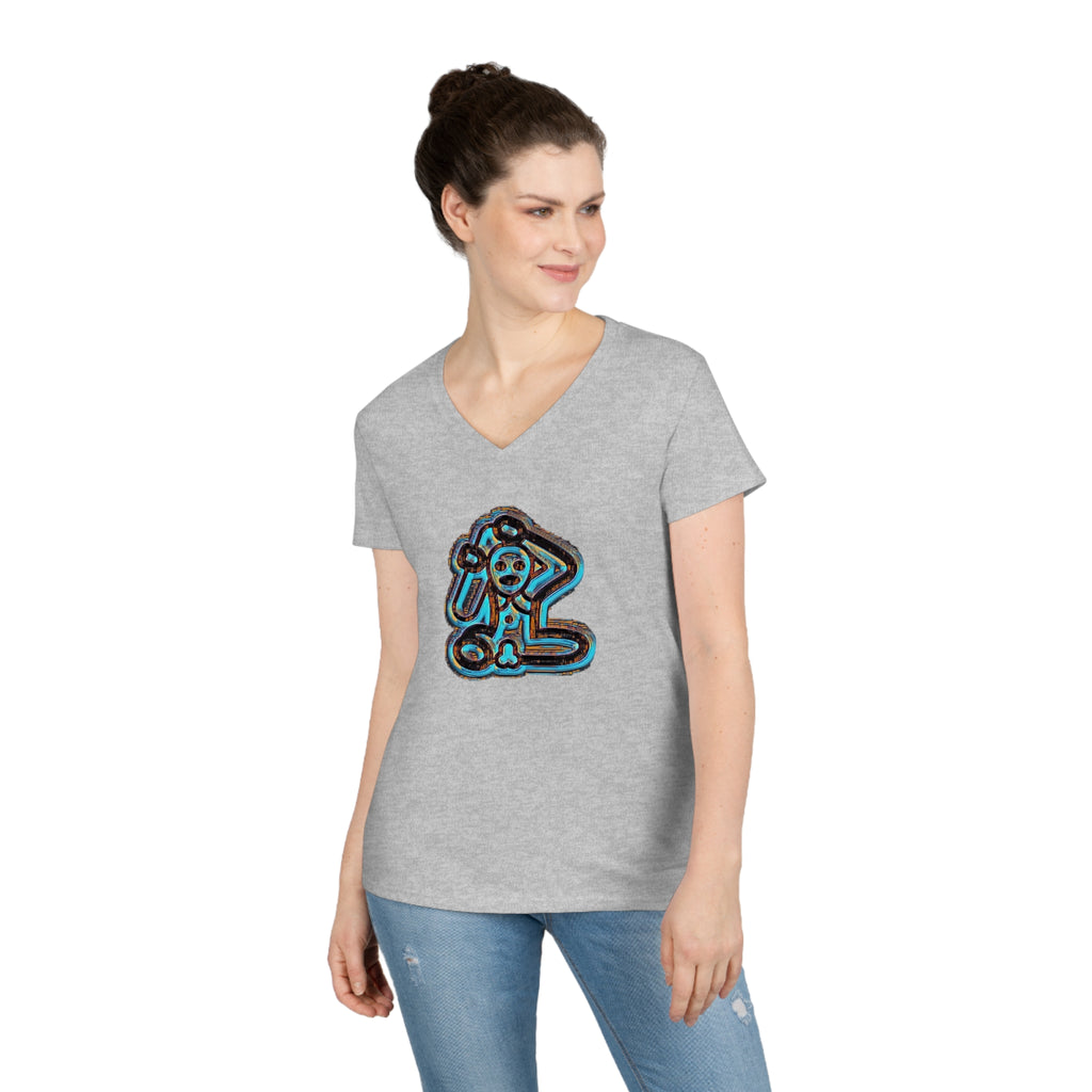 Taino Symbolism Ladies' V-Neck T-Shirt