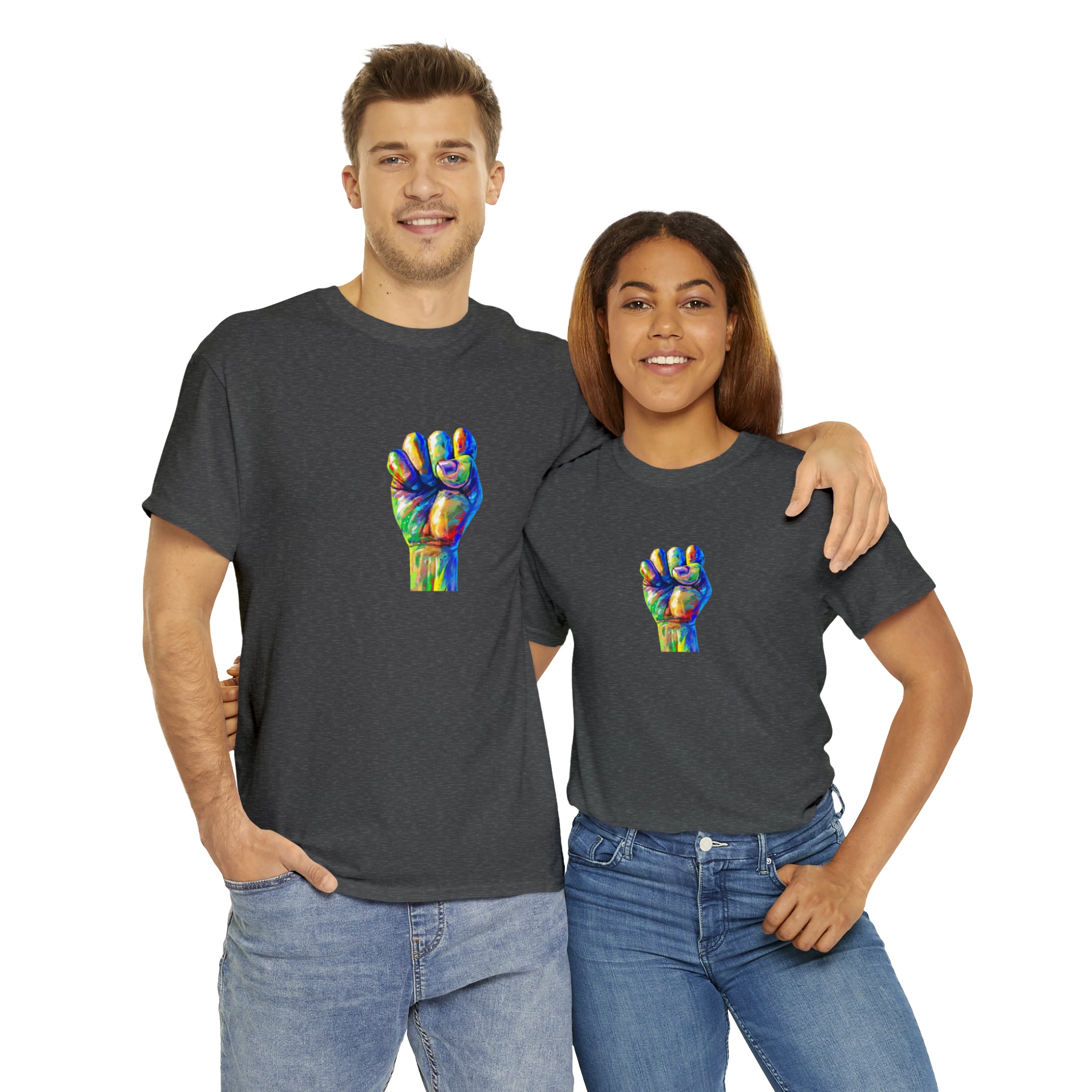 Power to The People Fist Unisex Heavy Cotton Tee