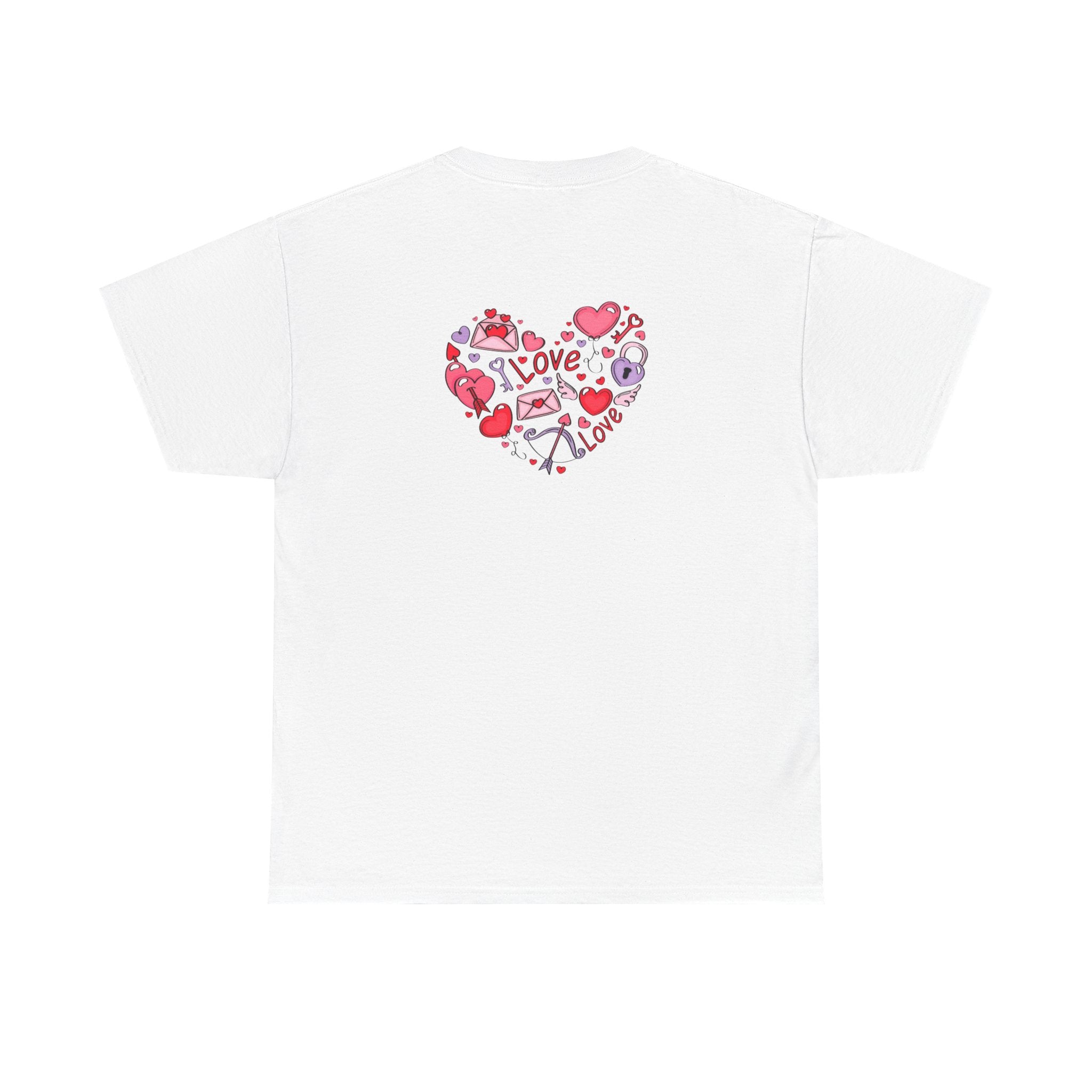 Valentine's Day Tee — "Happy Valentine's Day" Heart Design