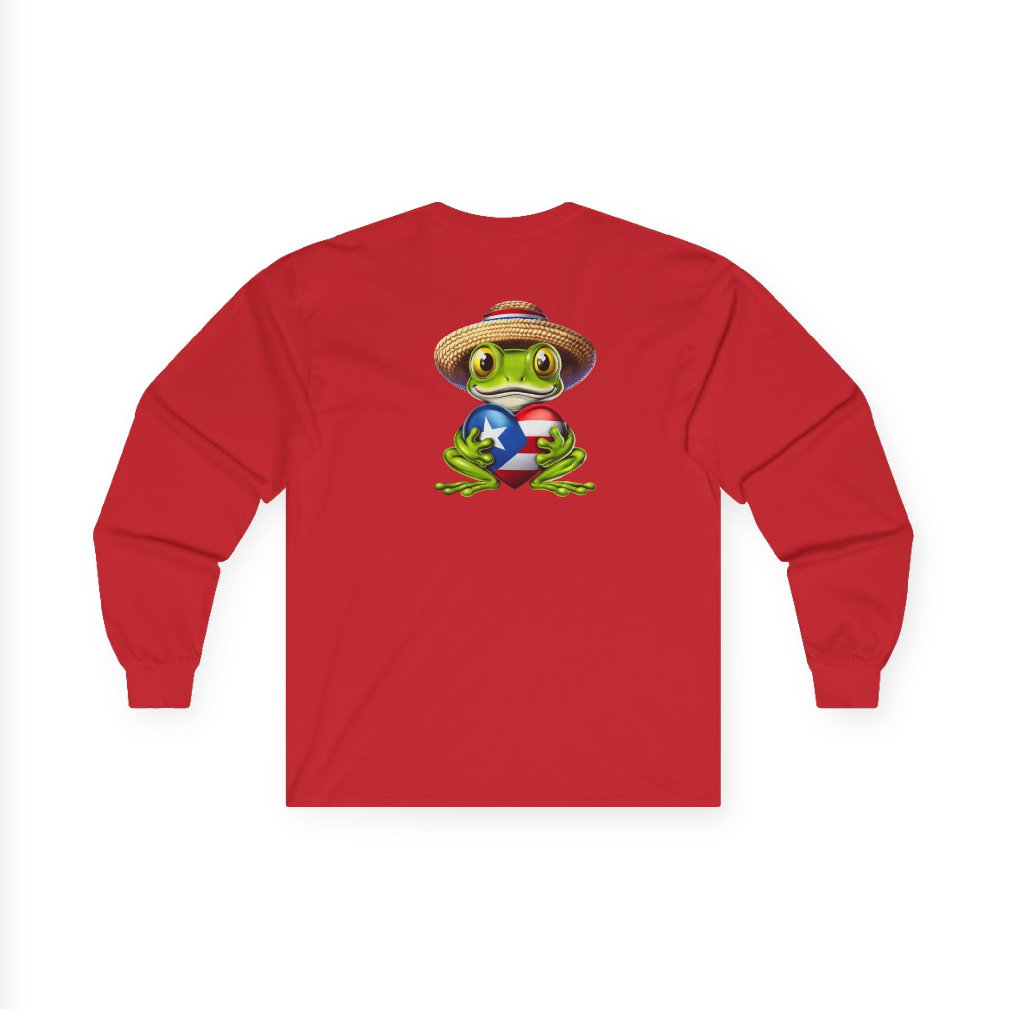 I Heart Puerto Rico/ Jibaro PR Flag Coqui Unisex Ultra Cotton Long Sleeve Tee