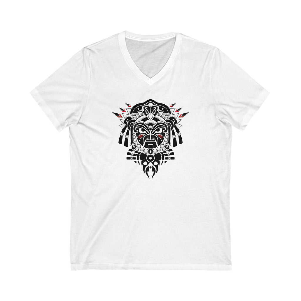 Tribal Warrior Unisex Jersey Short Sleeve V-Neck Tee
