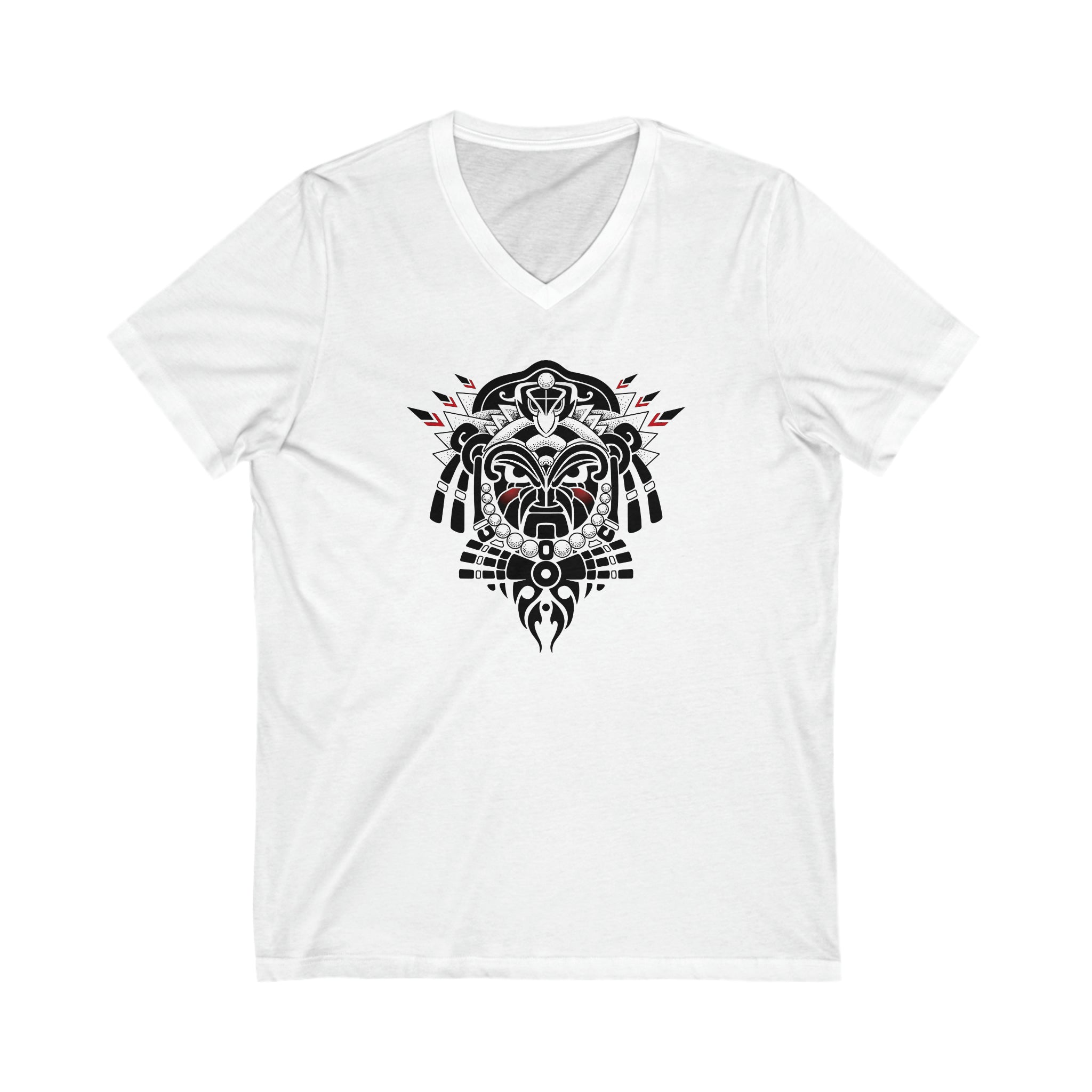 Tribal Warrior Unisex Jersey Short Sleeve V-Neck Tee