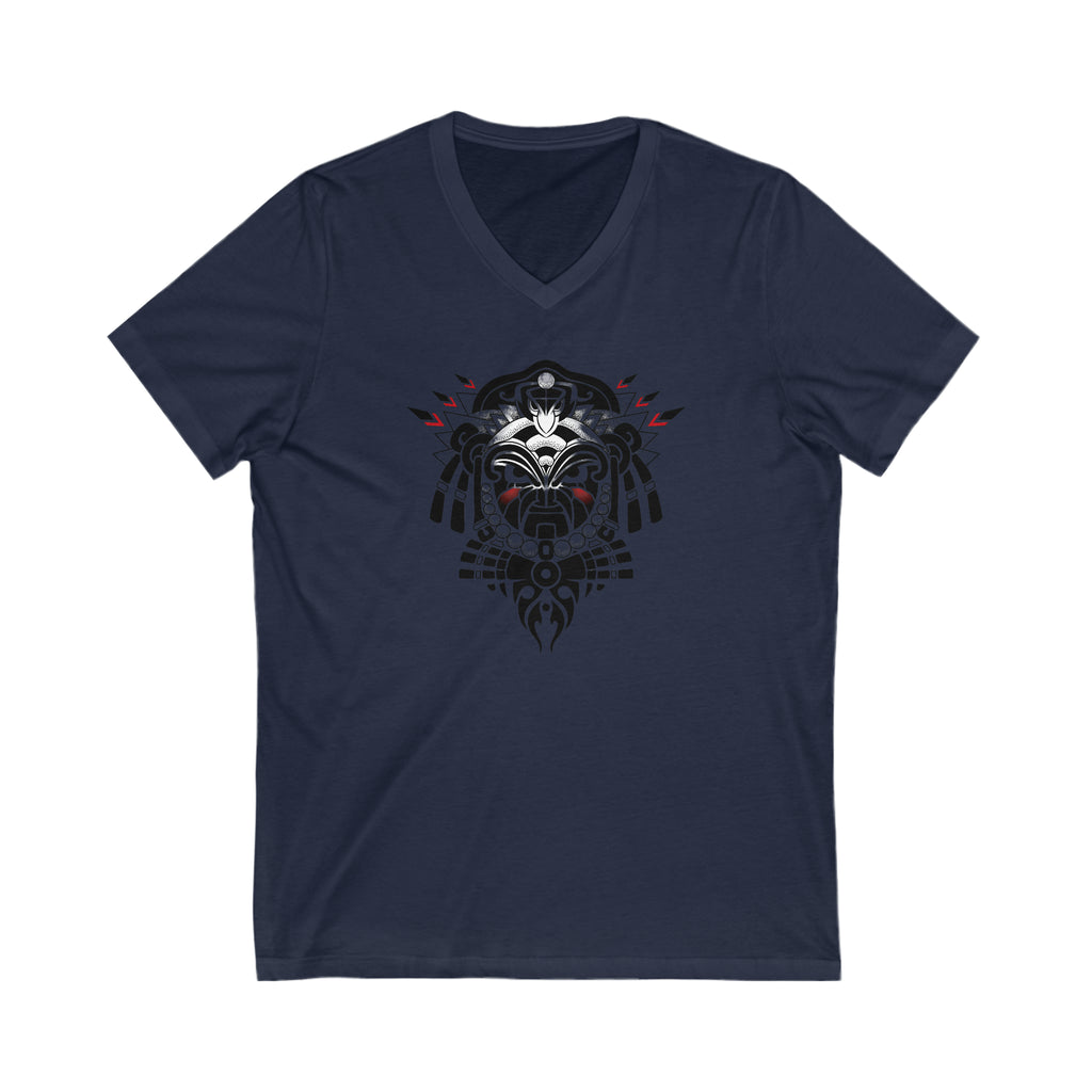 Tribal Warrior Unisex Jersey Short Sleeve V-Neck Tee